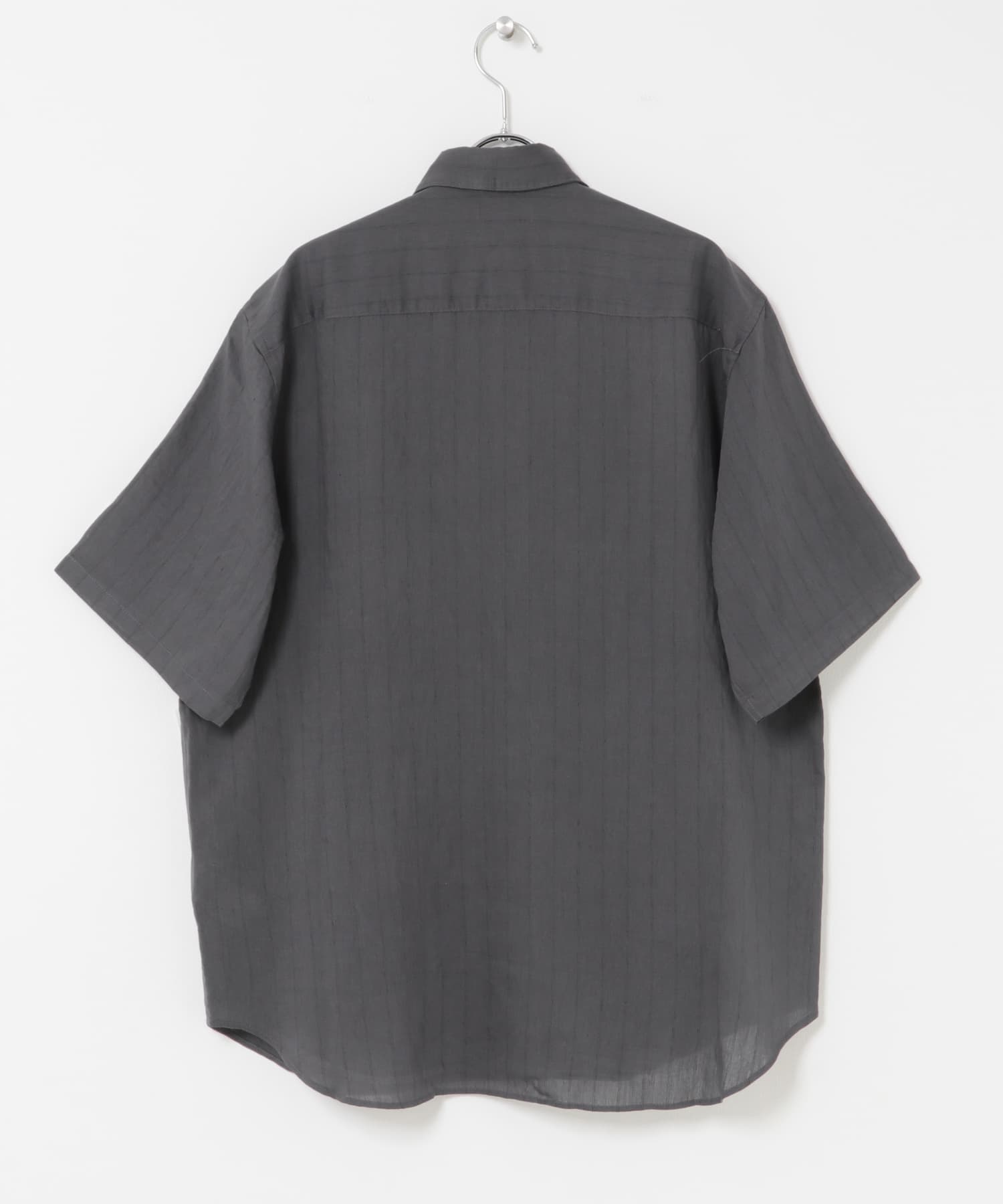 FORK&SPOON　シアーストライプシャツ CHARCOAL 4