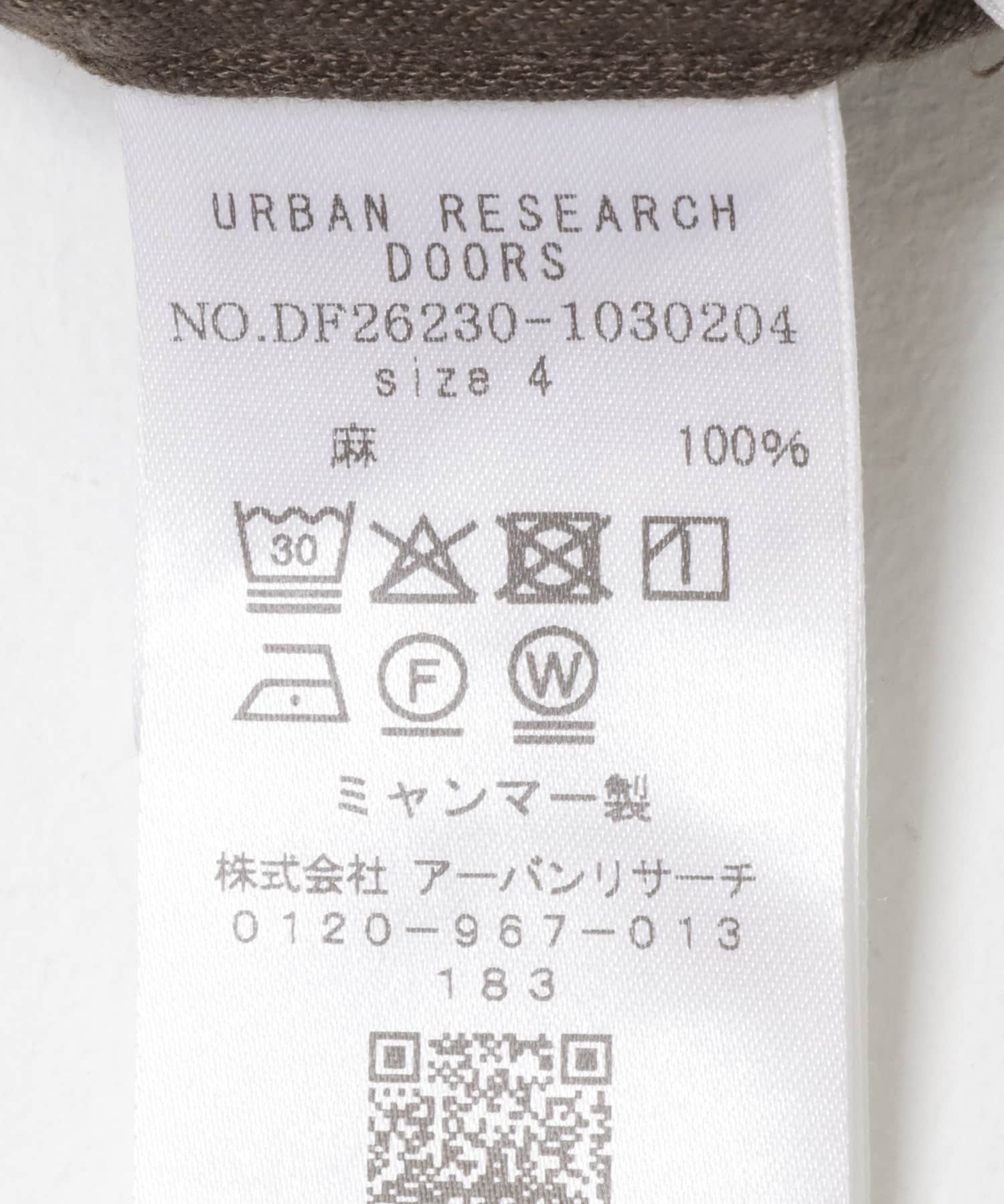 FORK&SPOON　フレンチリネンオープンカラーショートスリーブシャツ BROWN 4