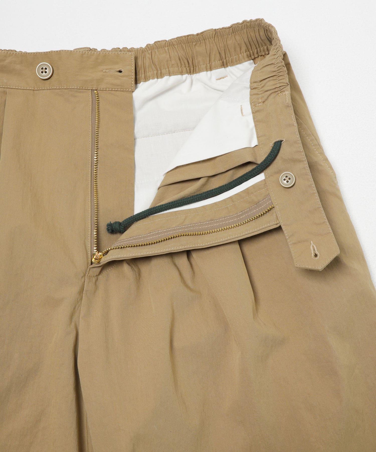 FORK&SPOON 　クリンクルワイドパンツ BEIGE 4