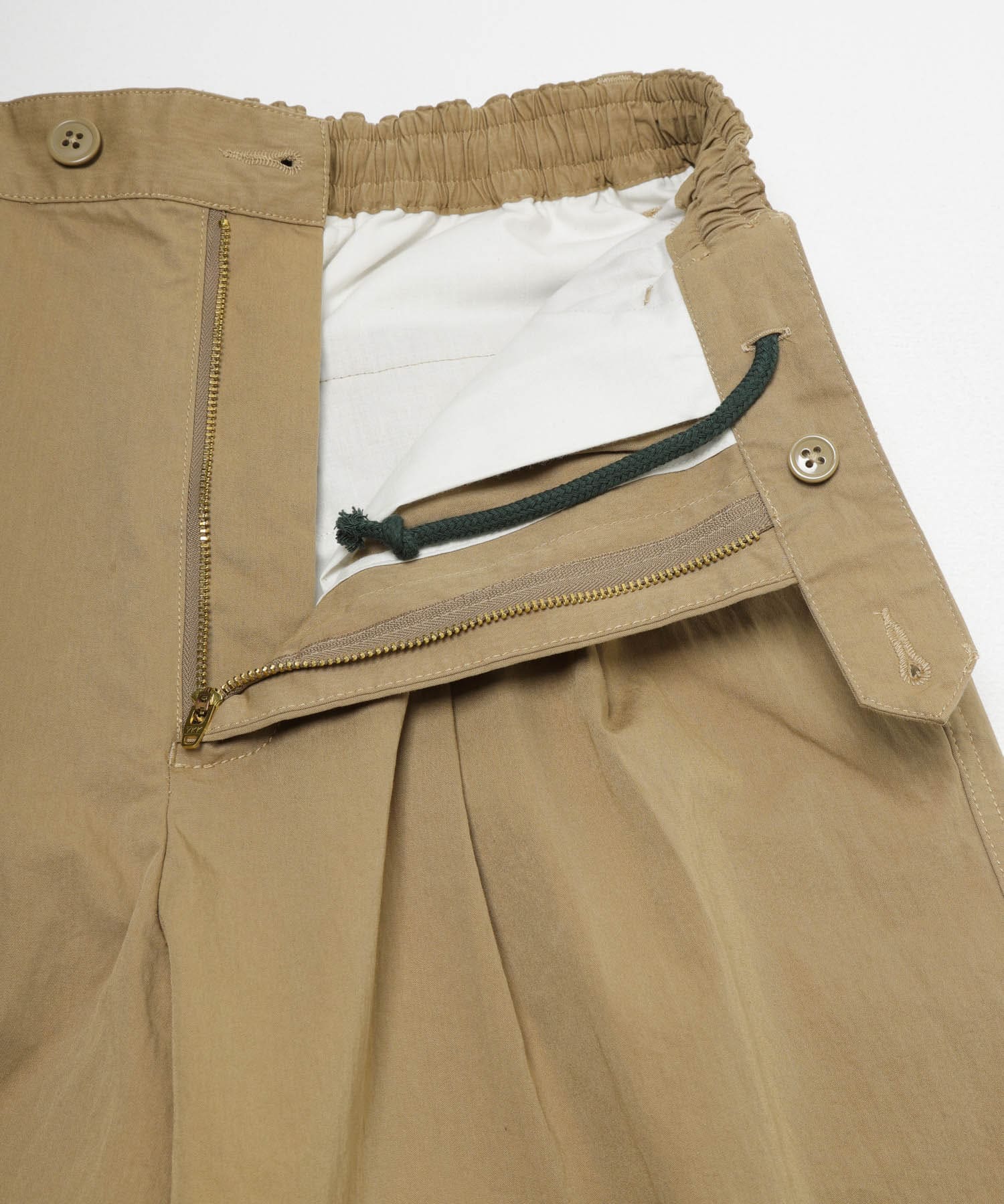 FORK&SPOON　クリンクルワイドショーツ BEIGE 4