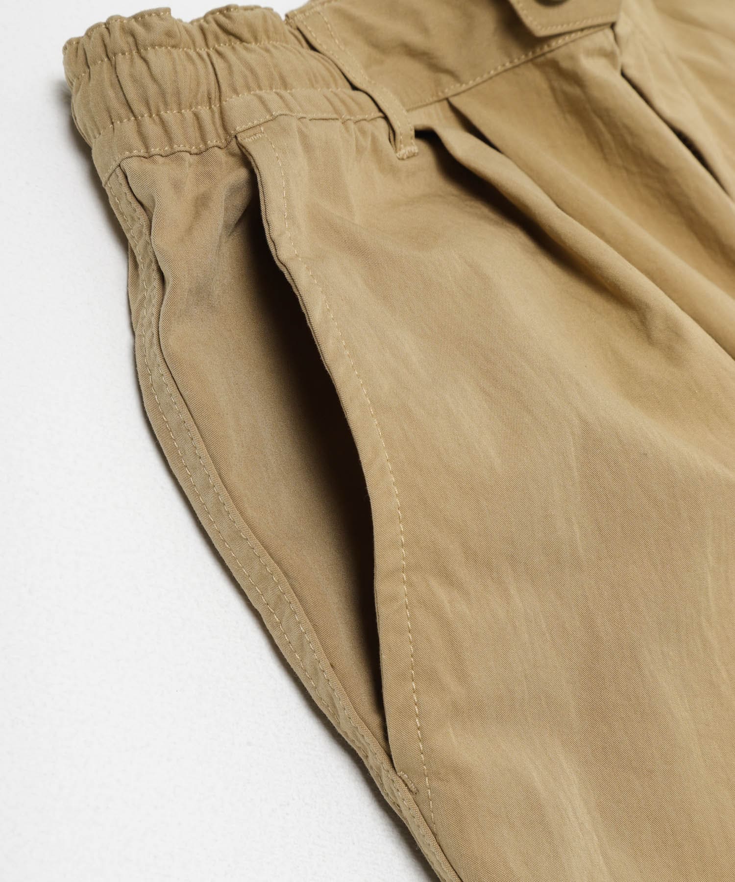 FORK&SPOON　クリンクルワイドショーツ BEIGE 4