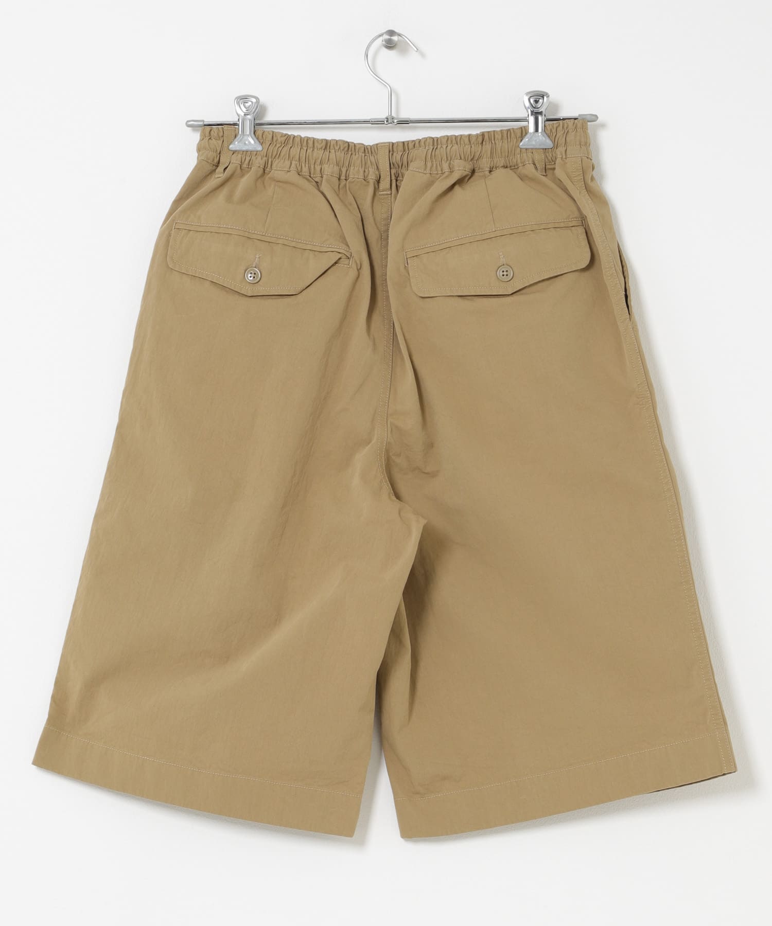 FORK&SPOON　クリンクルワイドショーツ BEIGE 4