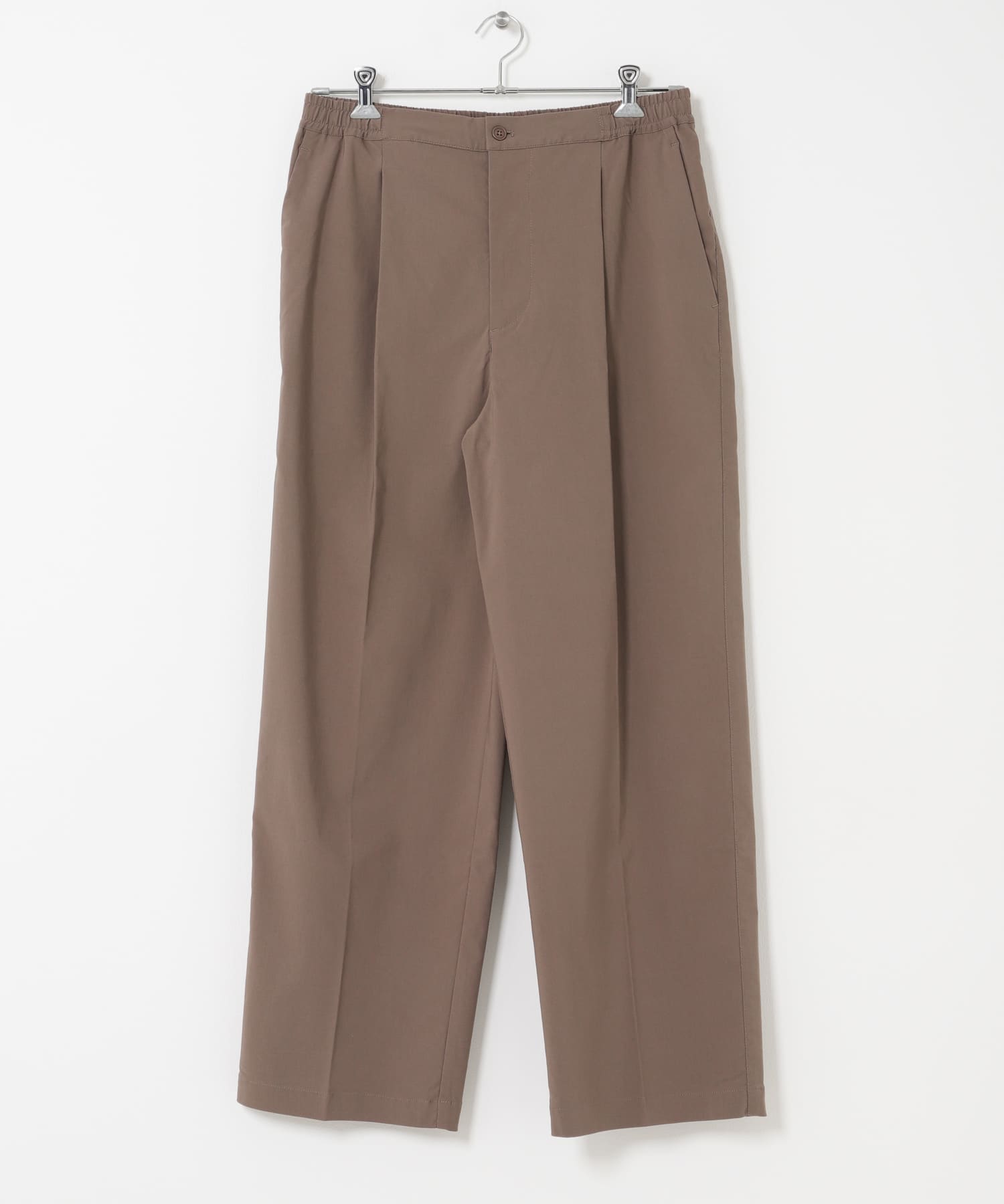 FORK&SPOON　スーパーストレッチワンタックトラウザー BROWN 4
