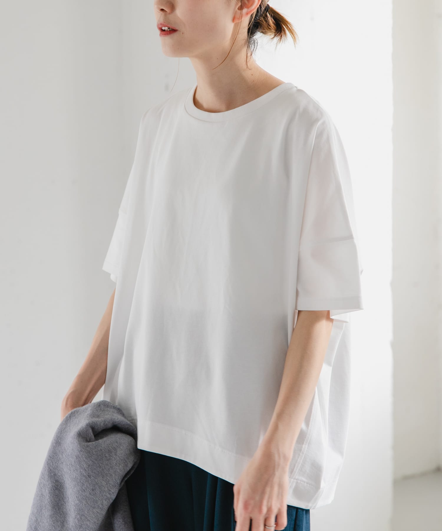 FORK&SPOON　コクーンショートスリーブTシャツ