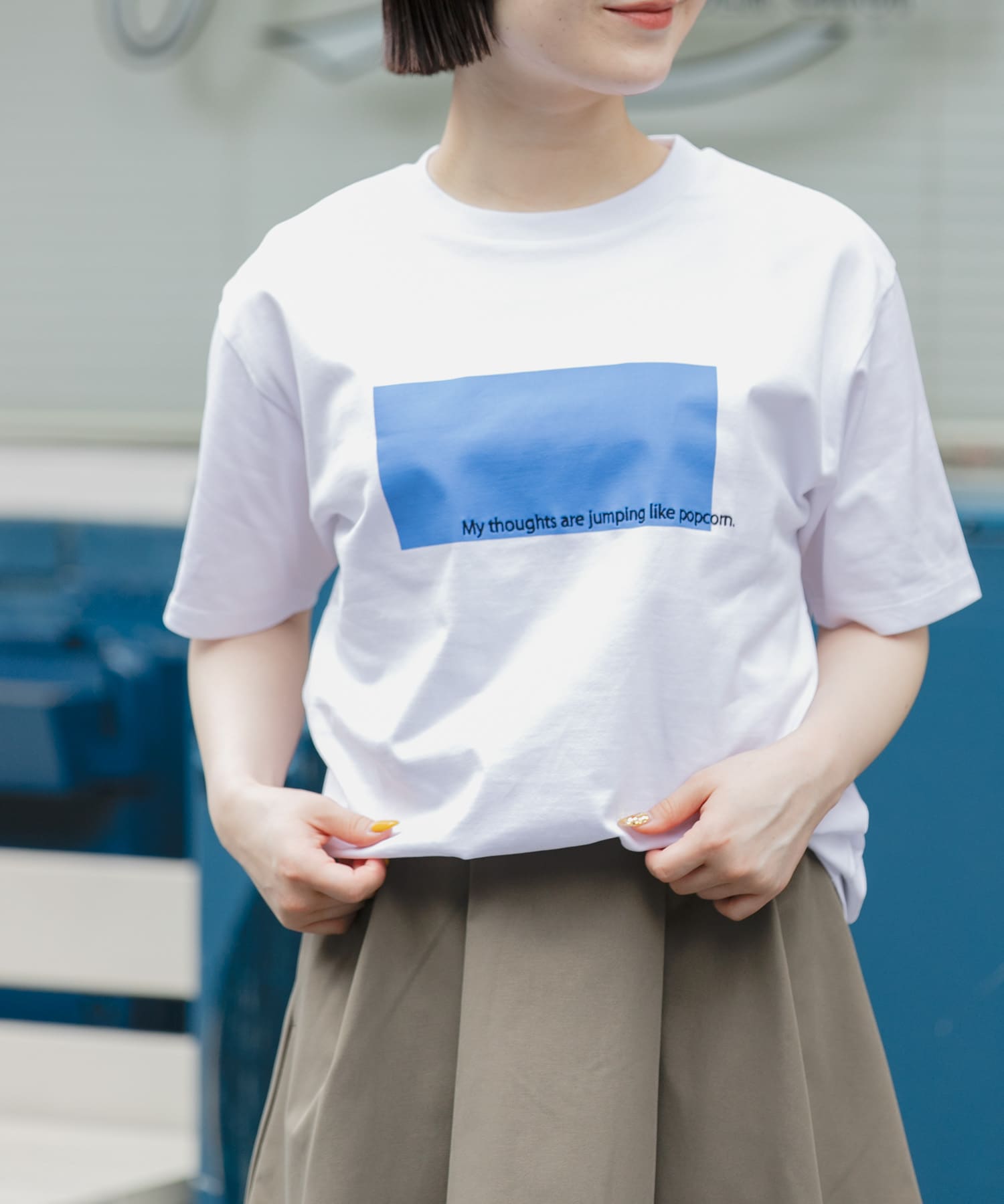 FORK&SPOON　エンブロイダリーロゴTシャツ
