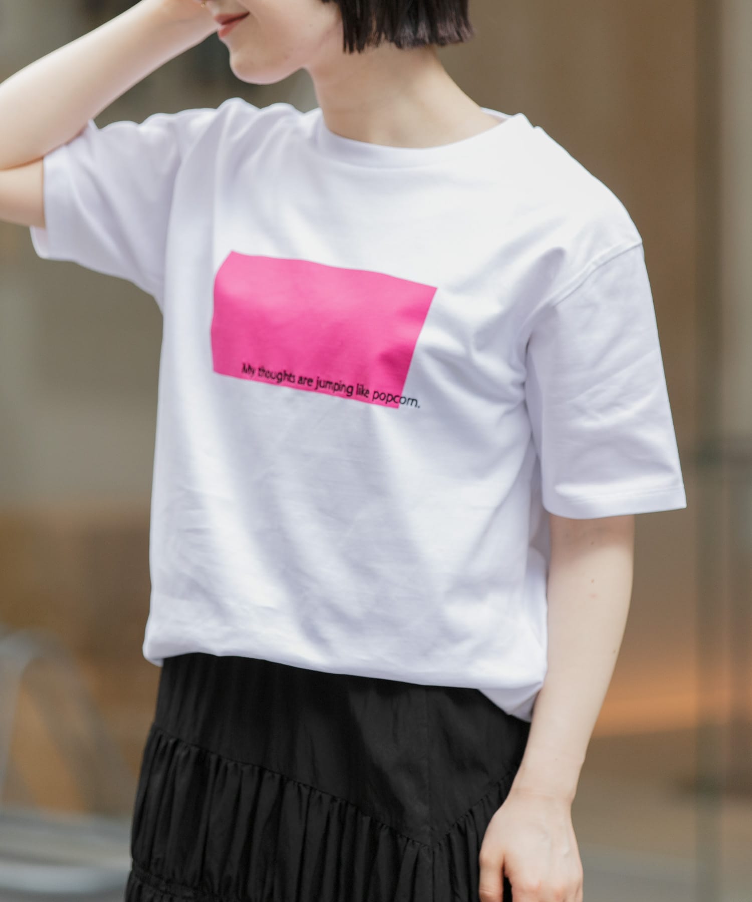 FORK&SPOON　エンブロイダリーロゴTシャツ