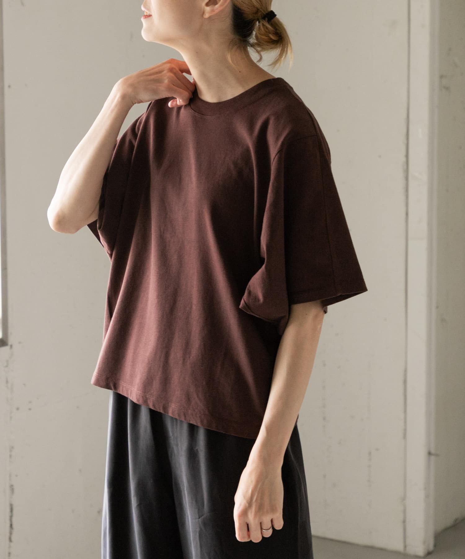 FORK&SPOON　ソリッドスリーブTシャツ