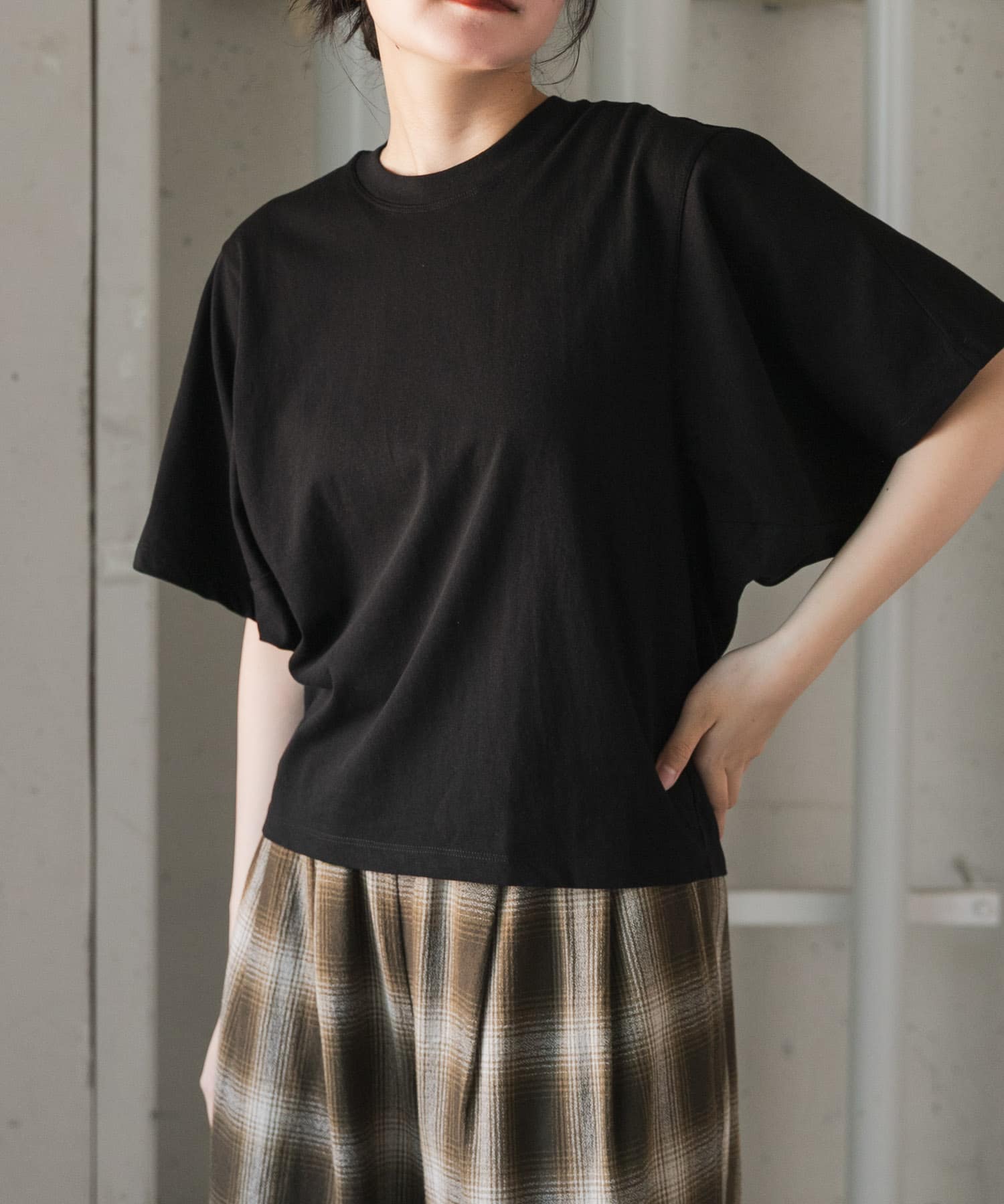 FORK&SPOON　ソリッドスリーブTシャツ
