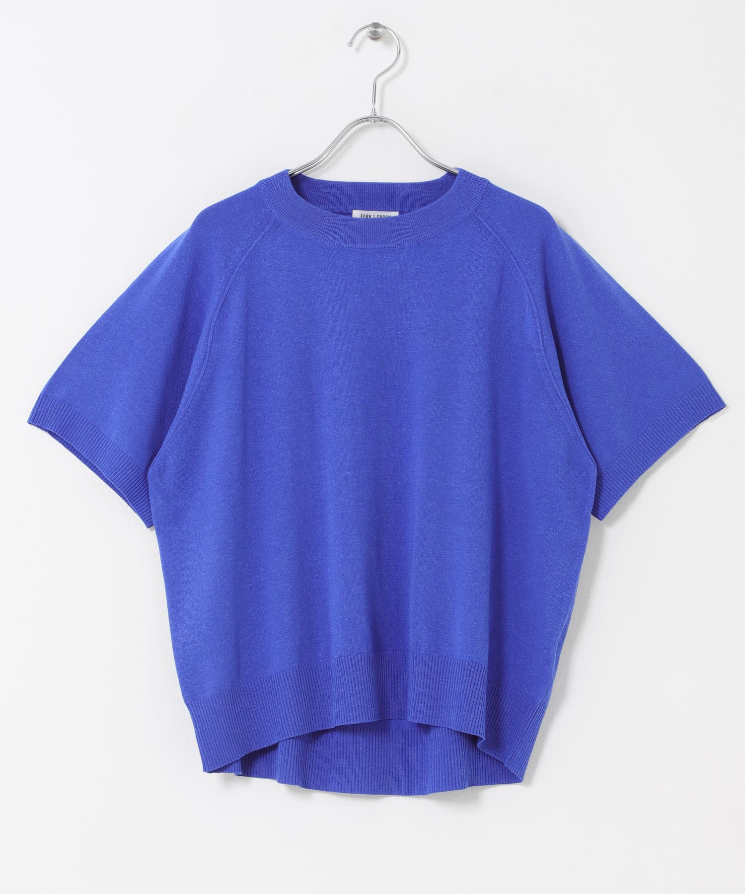 FORK&SPOON　ラグランスリーブニットTシャツ BLUE 1