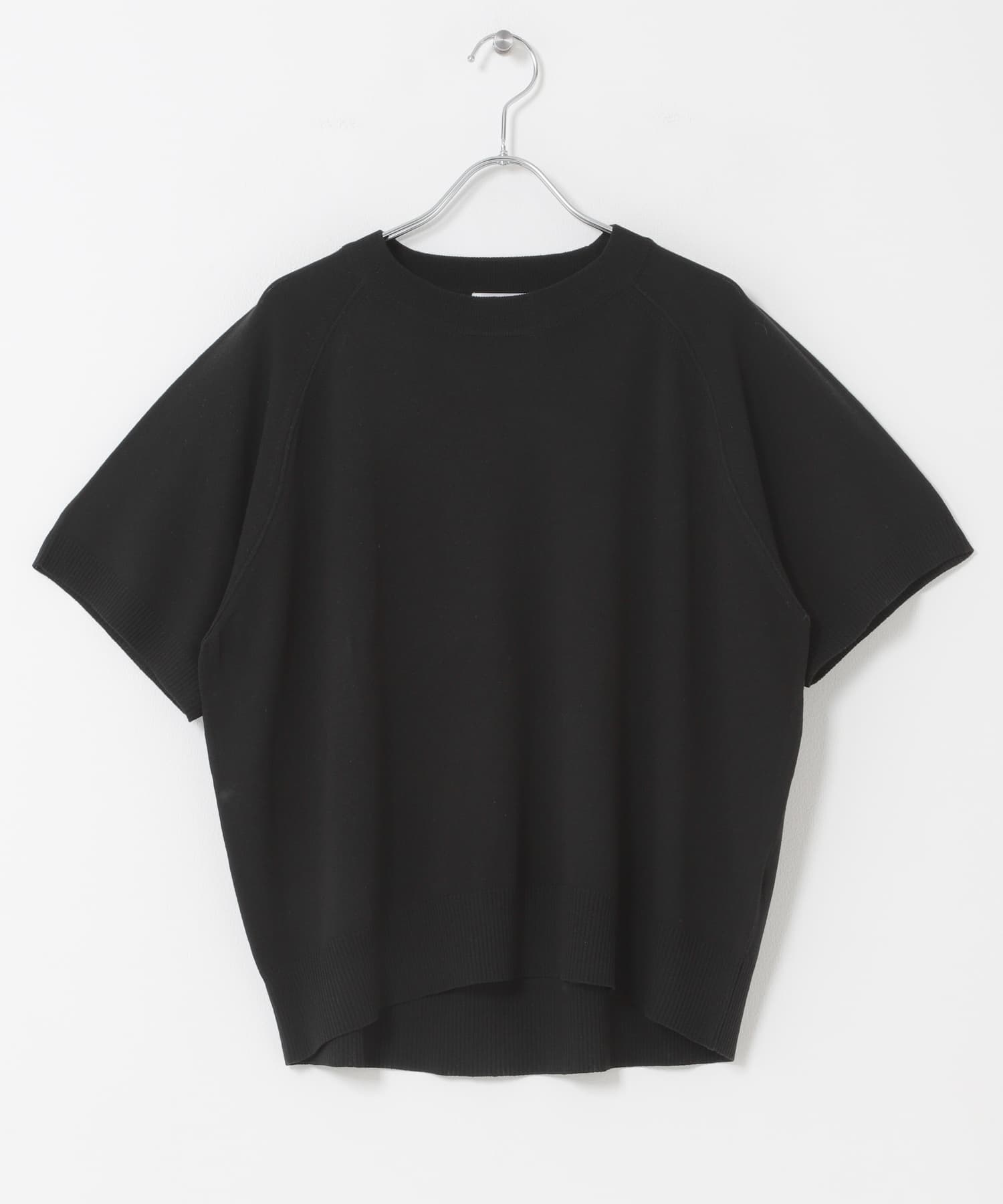 FORK&SPOON　ラグランスリーブニットTシャツ BLACK 1