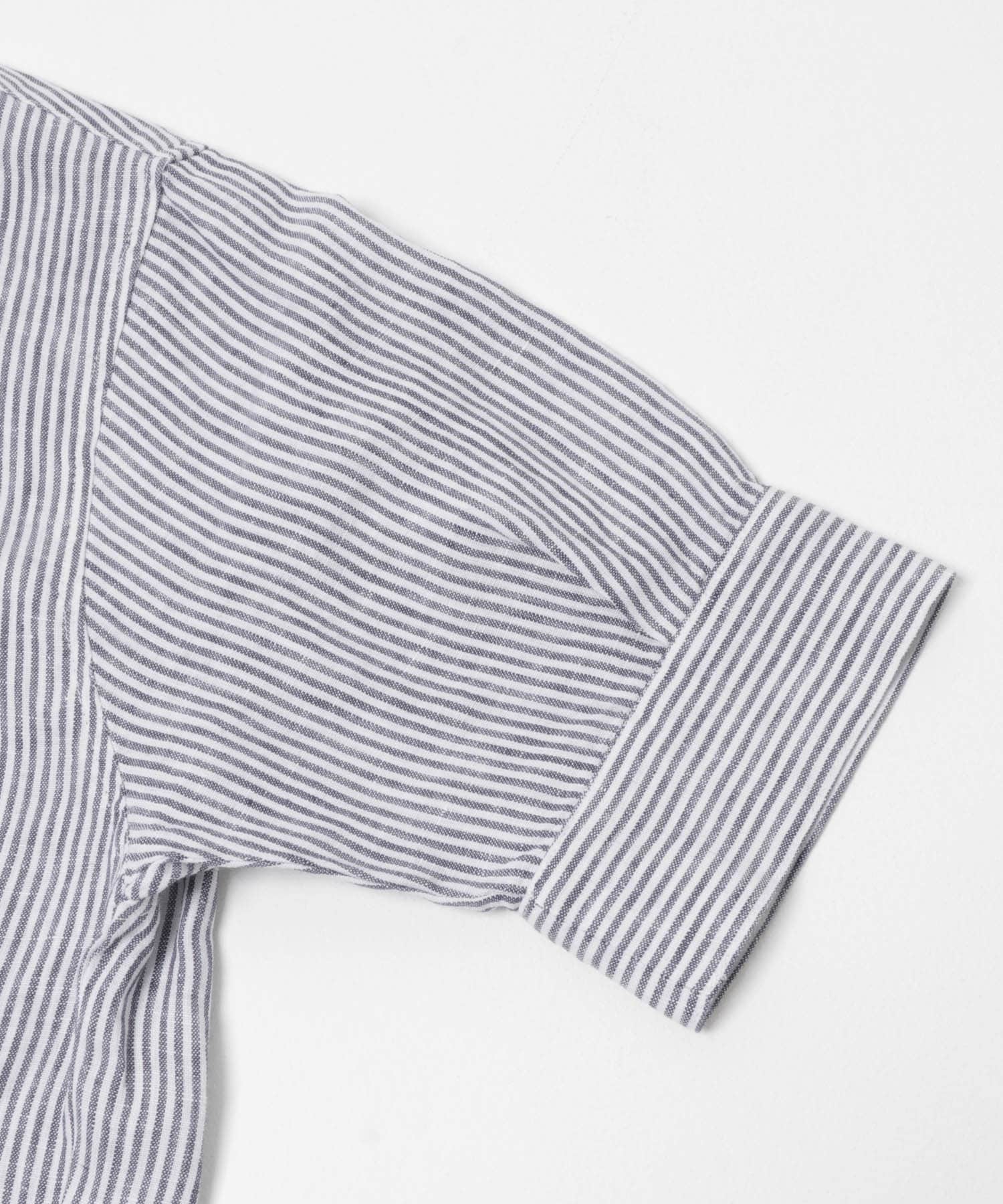 FORK&SPOON　フレンチリネンショートスリーブシャツ BLUE ST 1