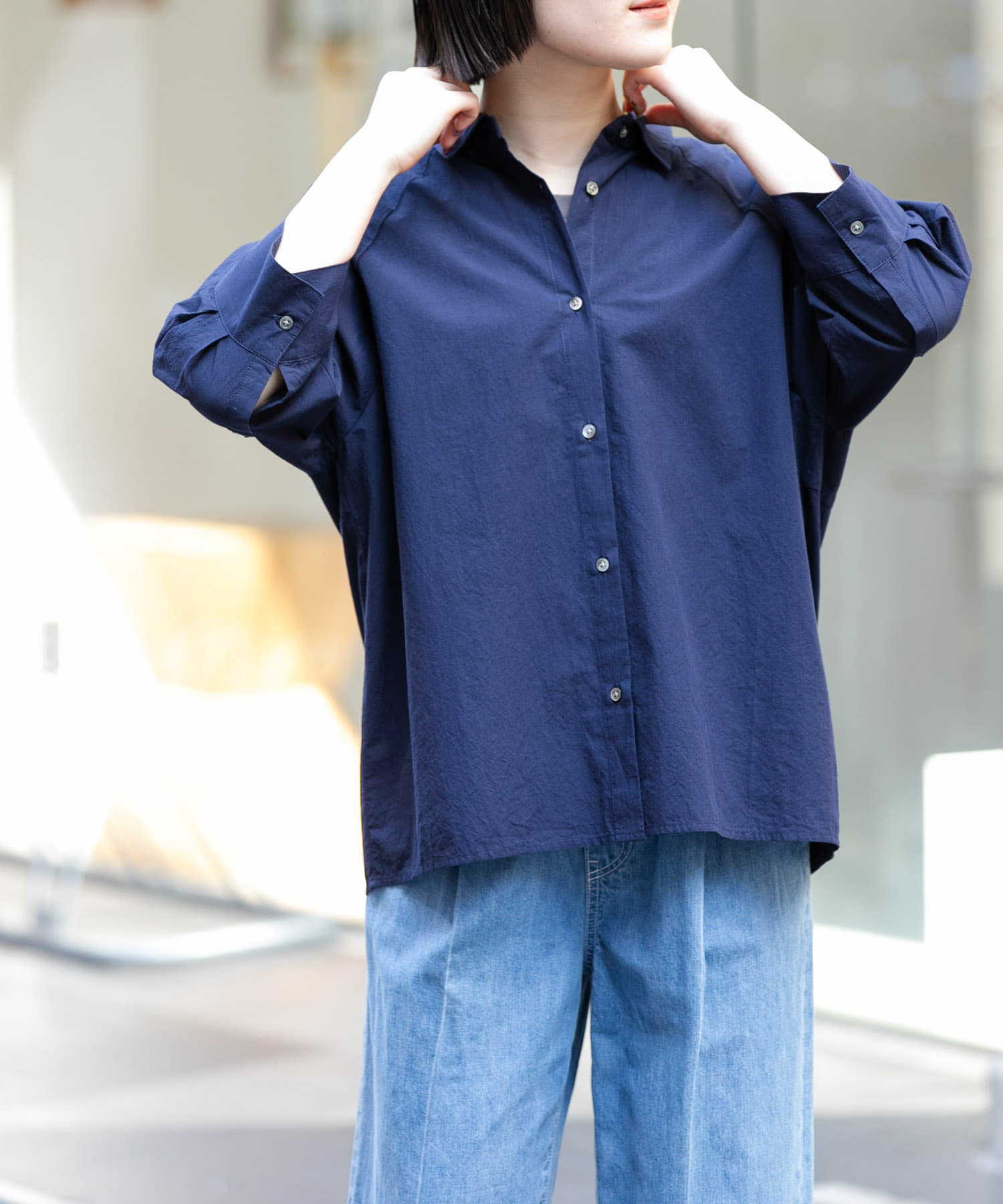 FORK&SPOON　レギュラーカラーバレルシャツ