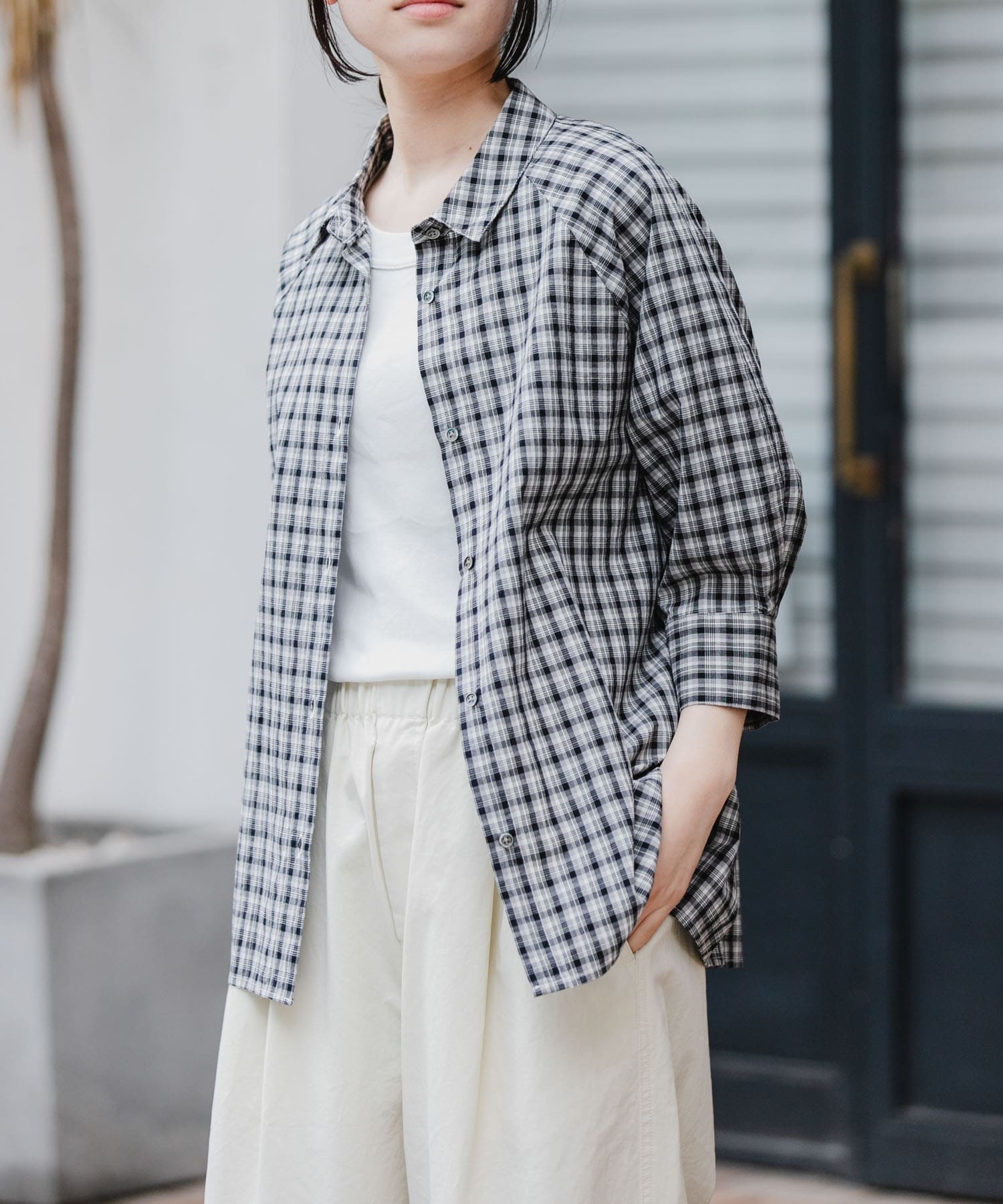 FORK&SPOON　レギュラーカラーバレルシャツ