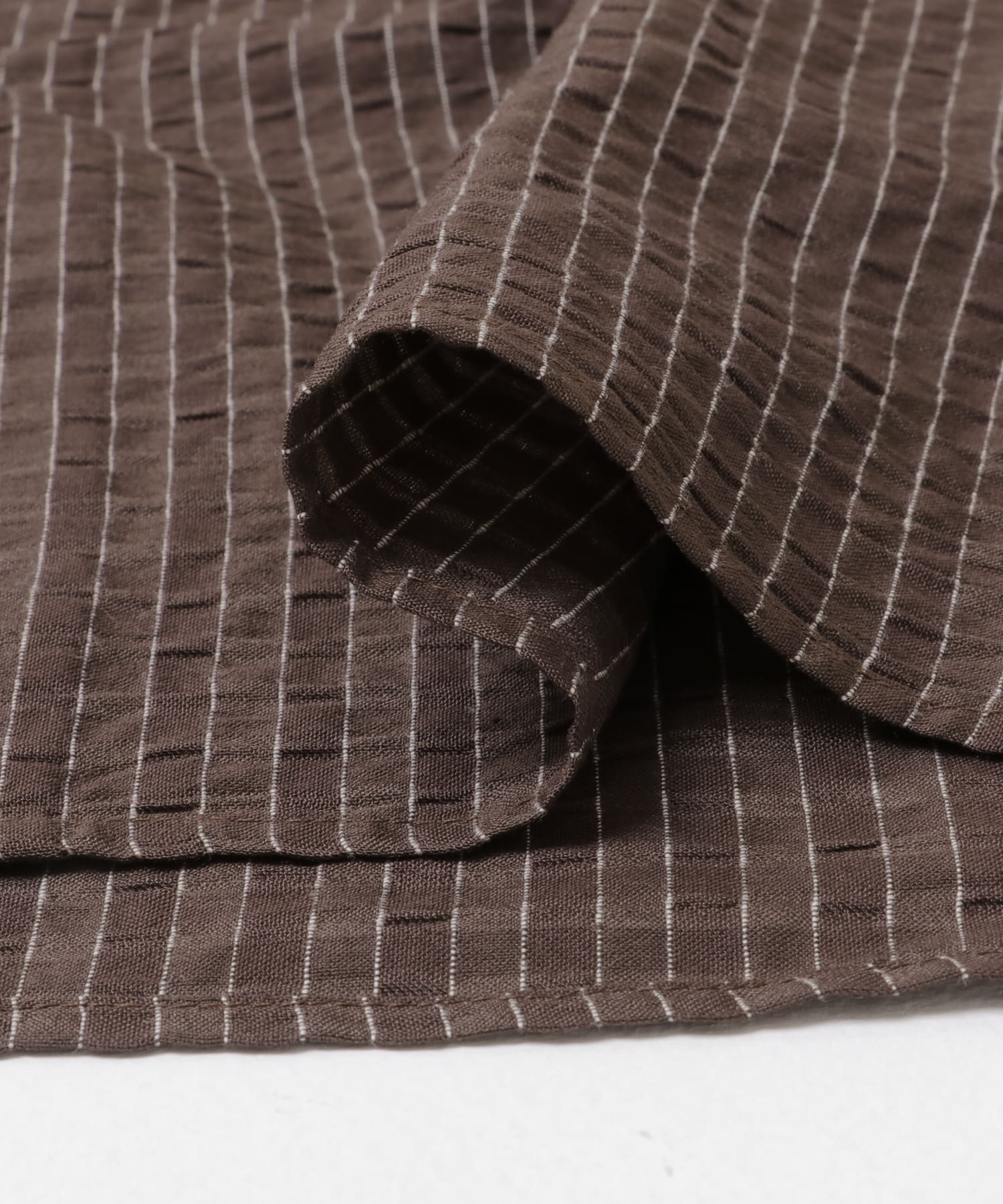 FORK&SPOON　シャドウチェックショートスリーブシャツ BROWN 1