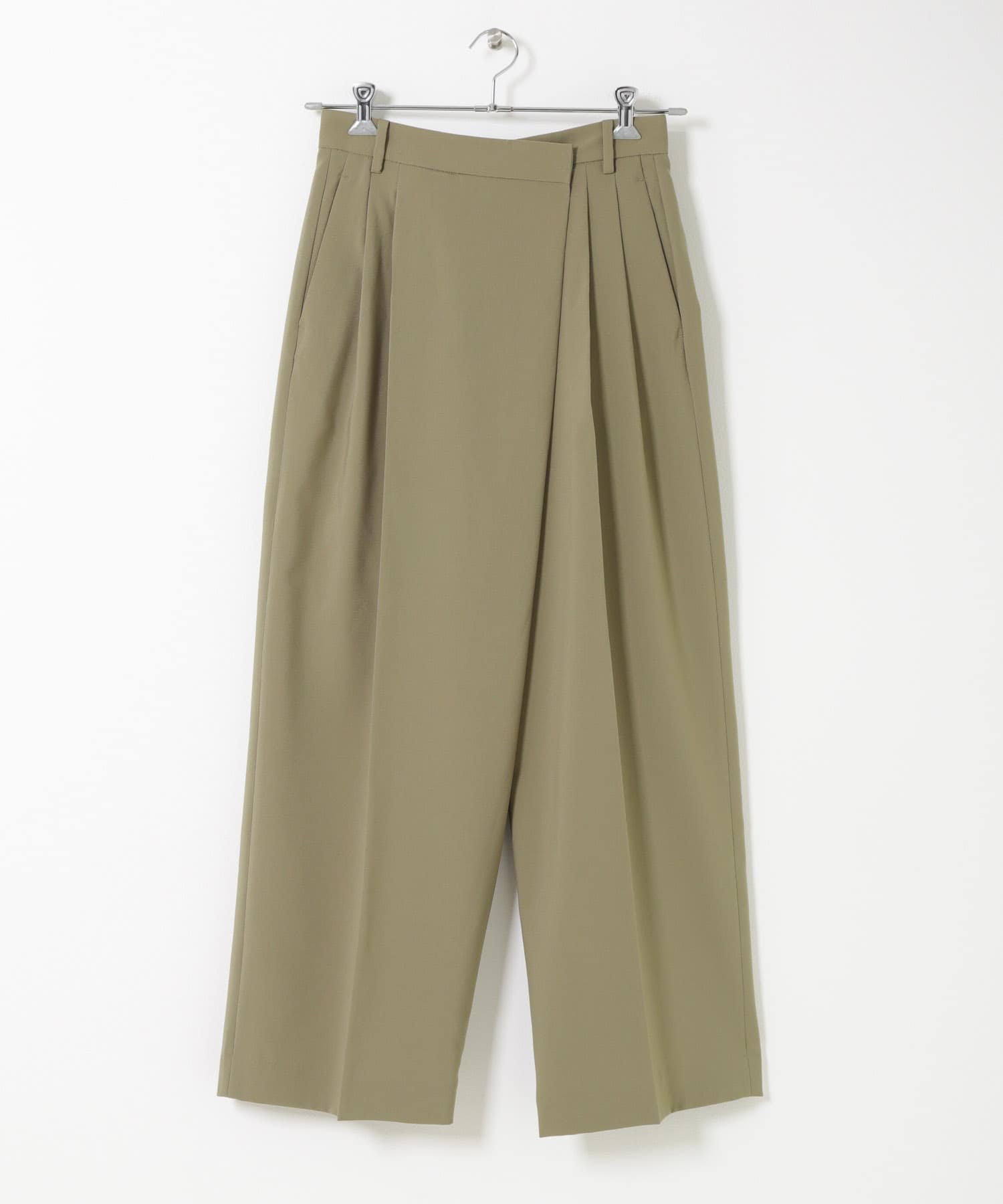 FORK&SPOON　フロントラップパンツ BEIGE 1