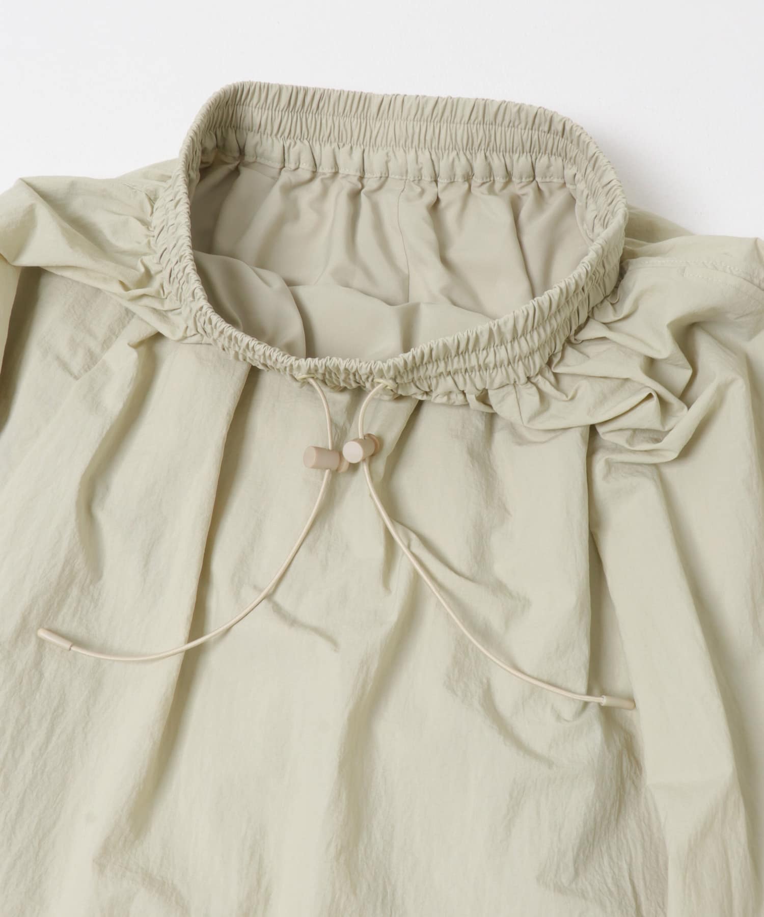 FORK&SPOON　ナイロンギャザースカート LIGHTBEIGE 1