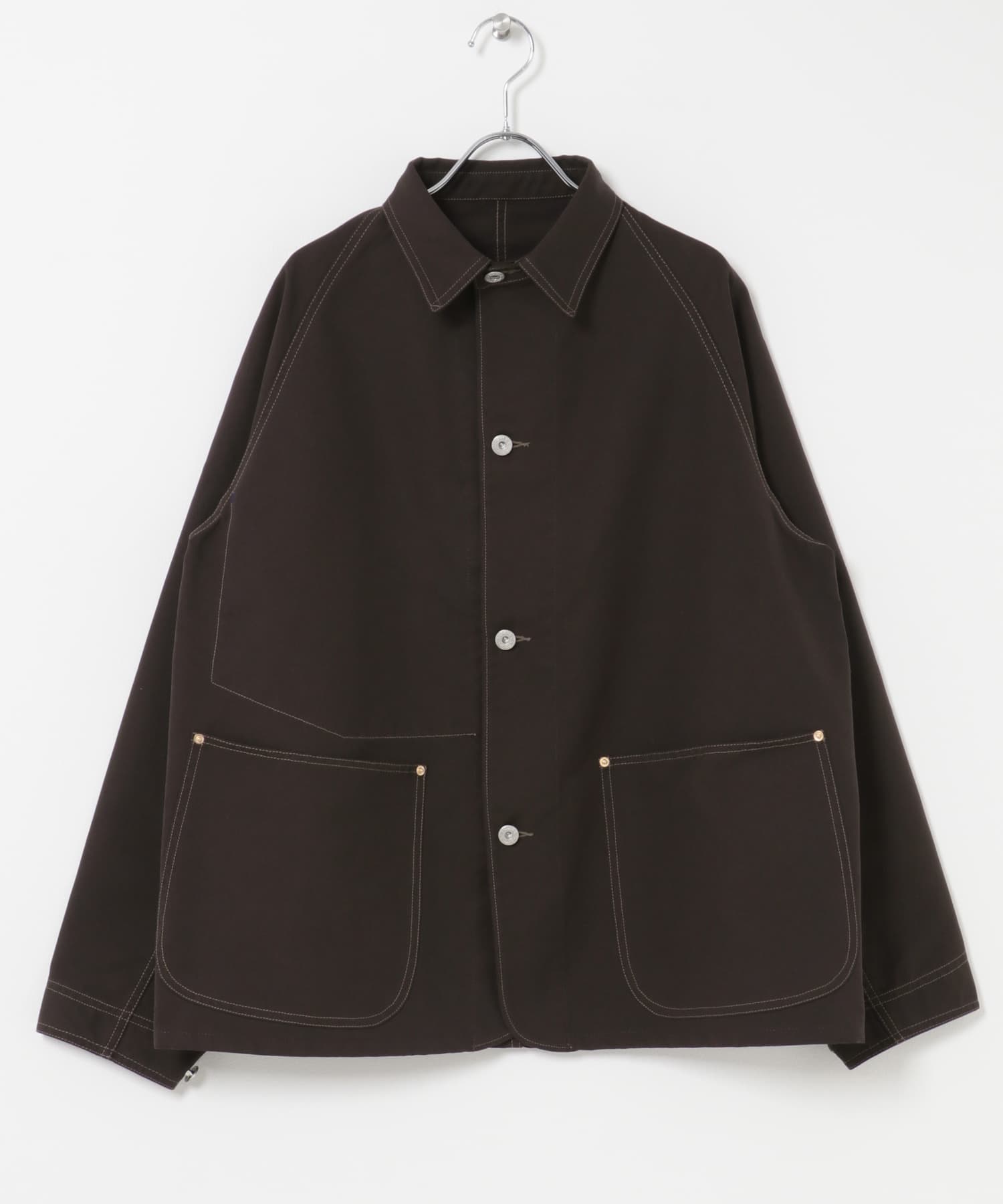 FORK&SPOON　PEダックカバーオール BROWN 4