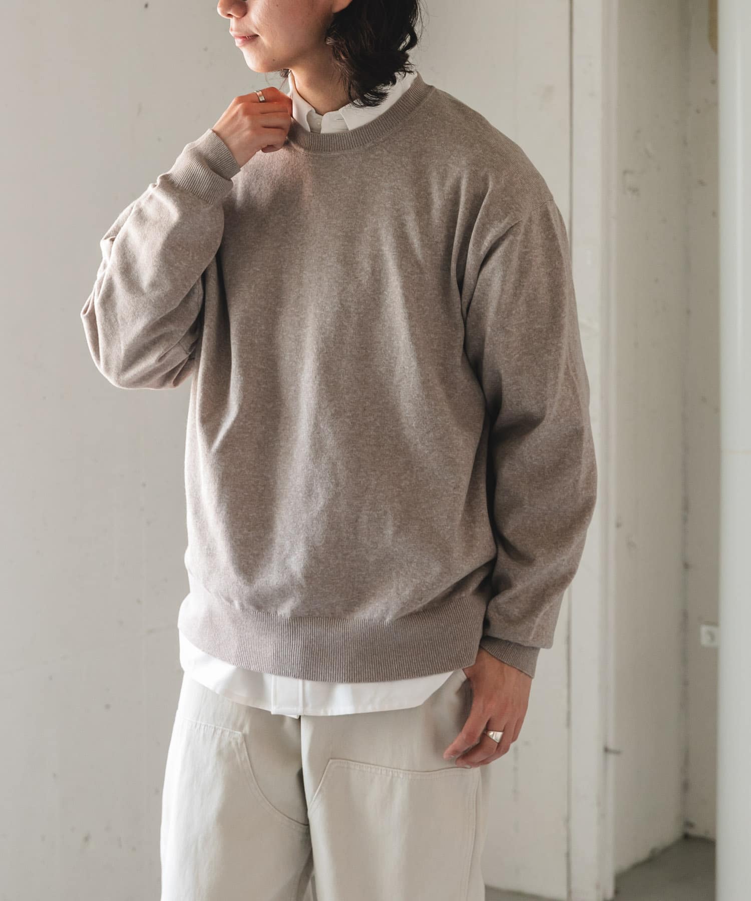 FORK&SPOON　PROVORONE クルーネックニット