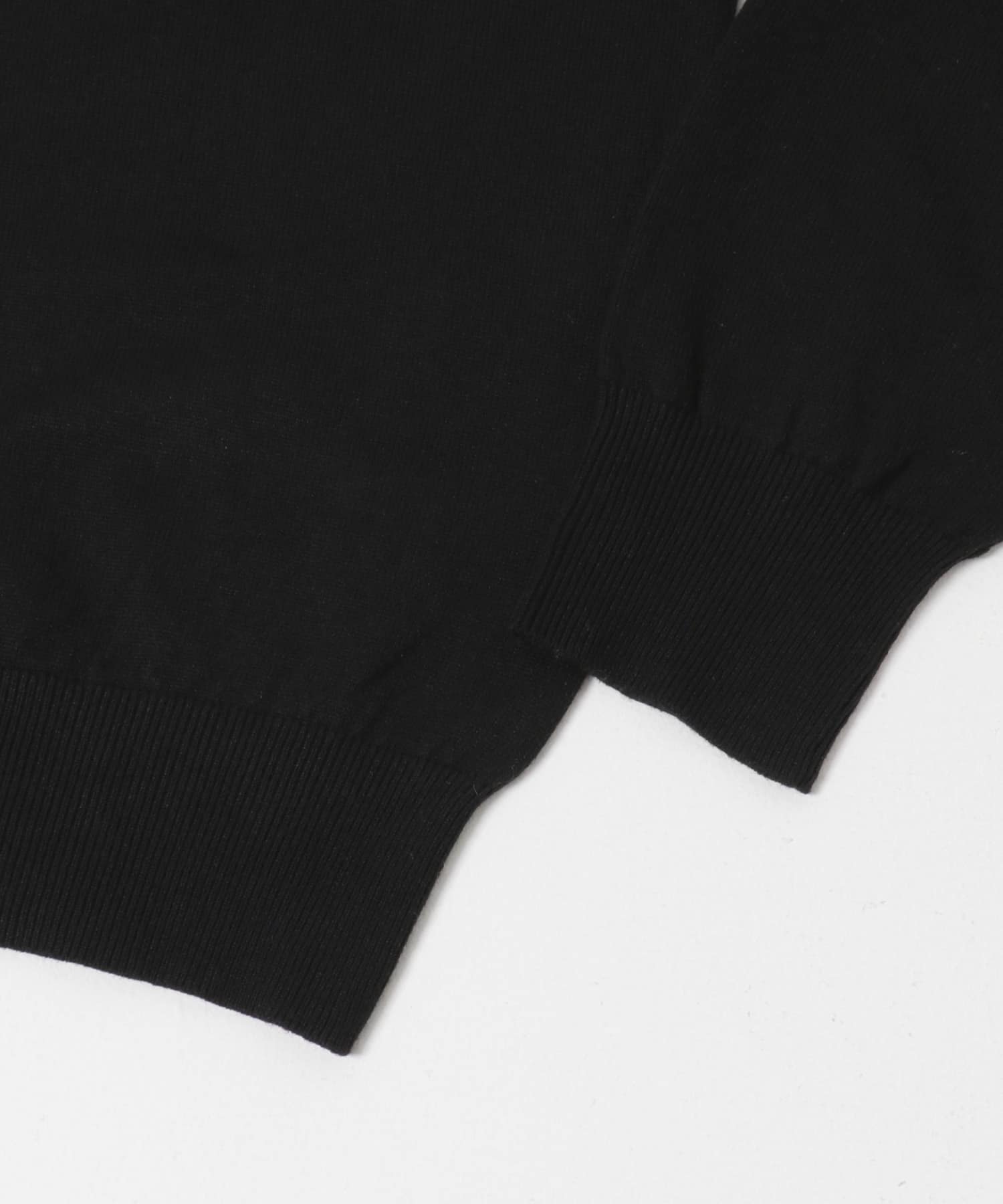 FORK&SPOON　PROVORONE ニットポロプルオーバー BLACK 4