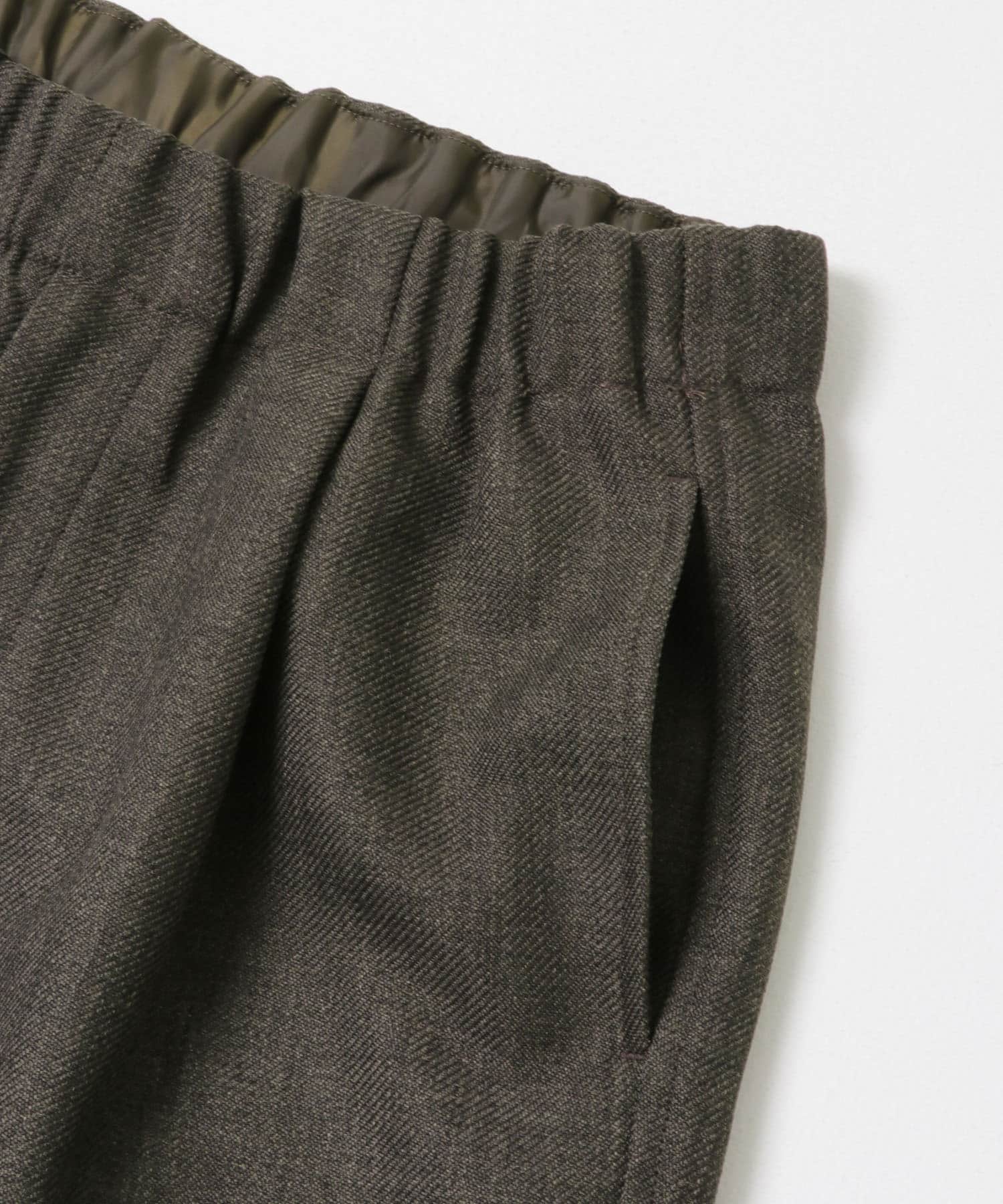 FORK&SPOON　ウールライクツイルイージーパンツ TOPKHAKI 4