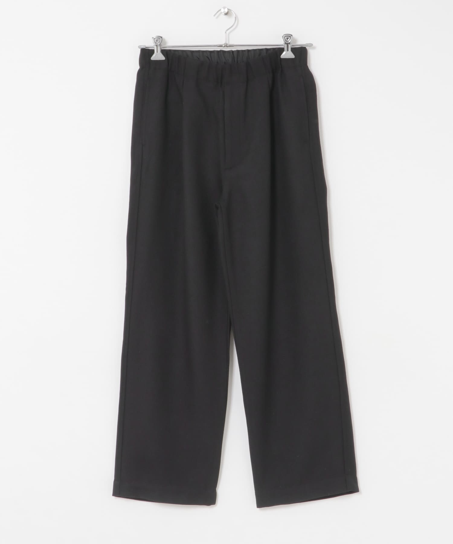 FORK&SPOON　ウールライクツイルイージーパンツ BLACK 4