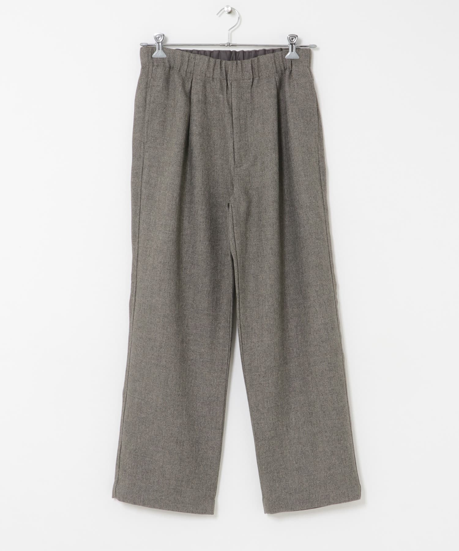 FORK&SPOON　ウールライクツイルイージーパンツ TOPGRAY 4
