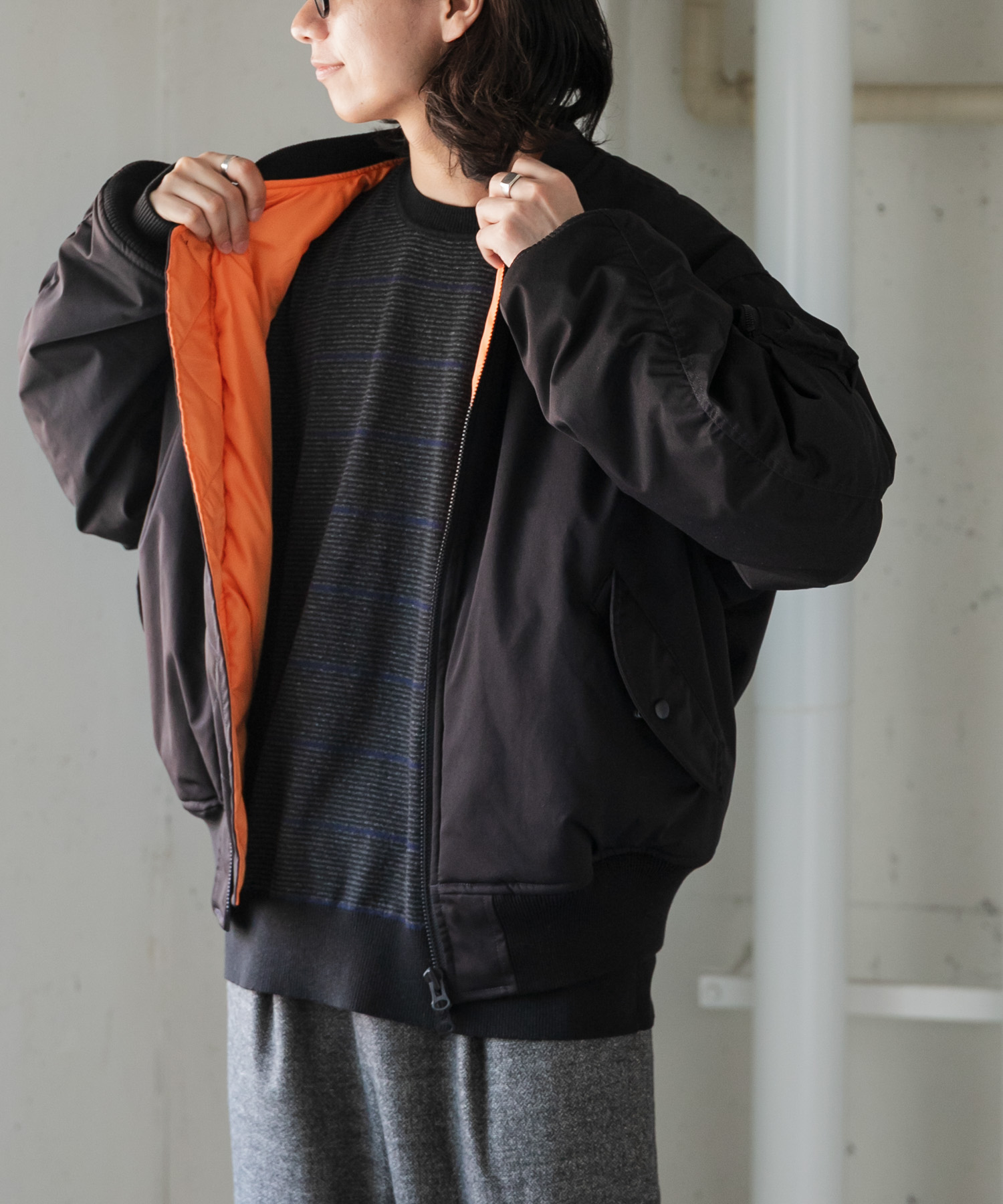 FORK&SPOON　SORONA MA-1ブルゾン
