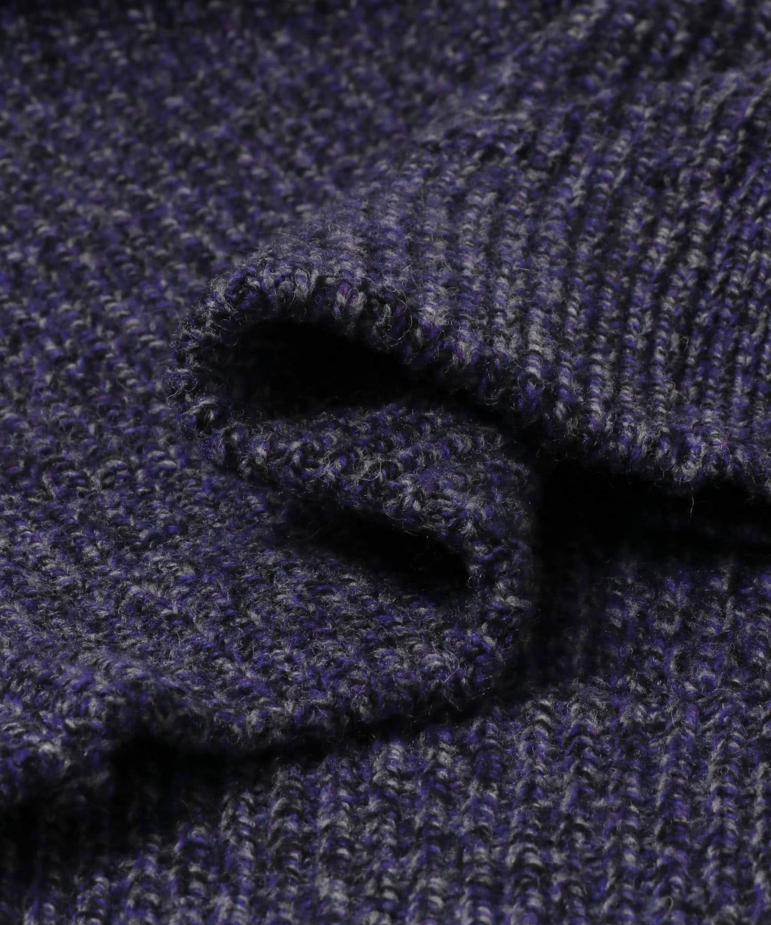 FORK&SPOON　ミックスカラーニットカーディガン NAVY 1