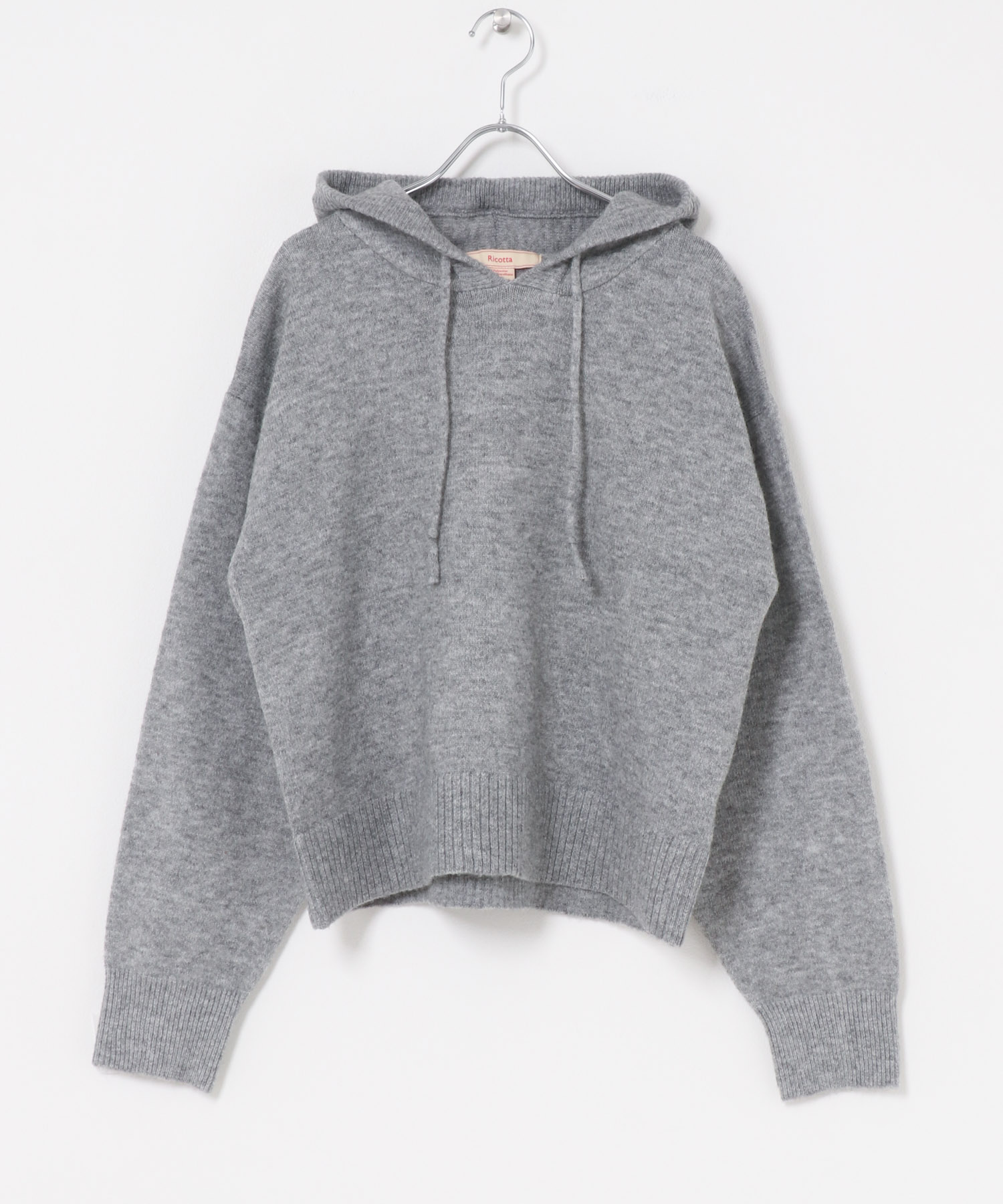 FORK&SPOON　Ricotta ニットフーディ GRAY 1