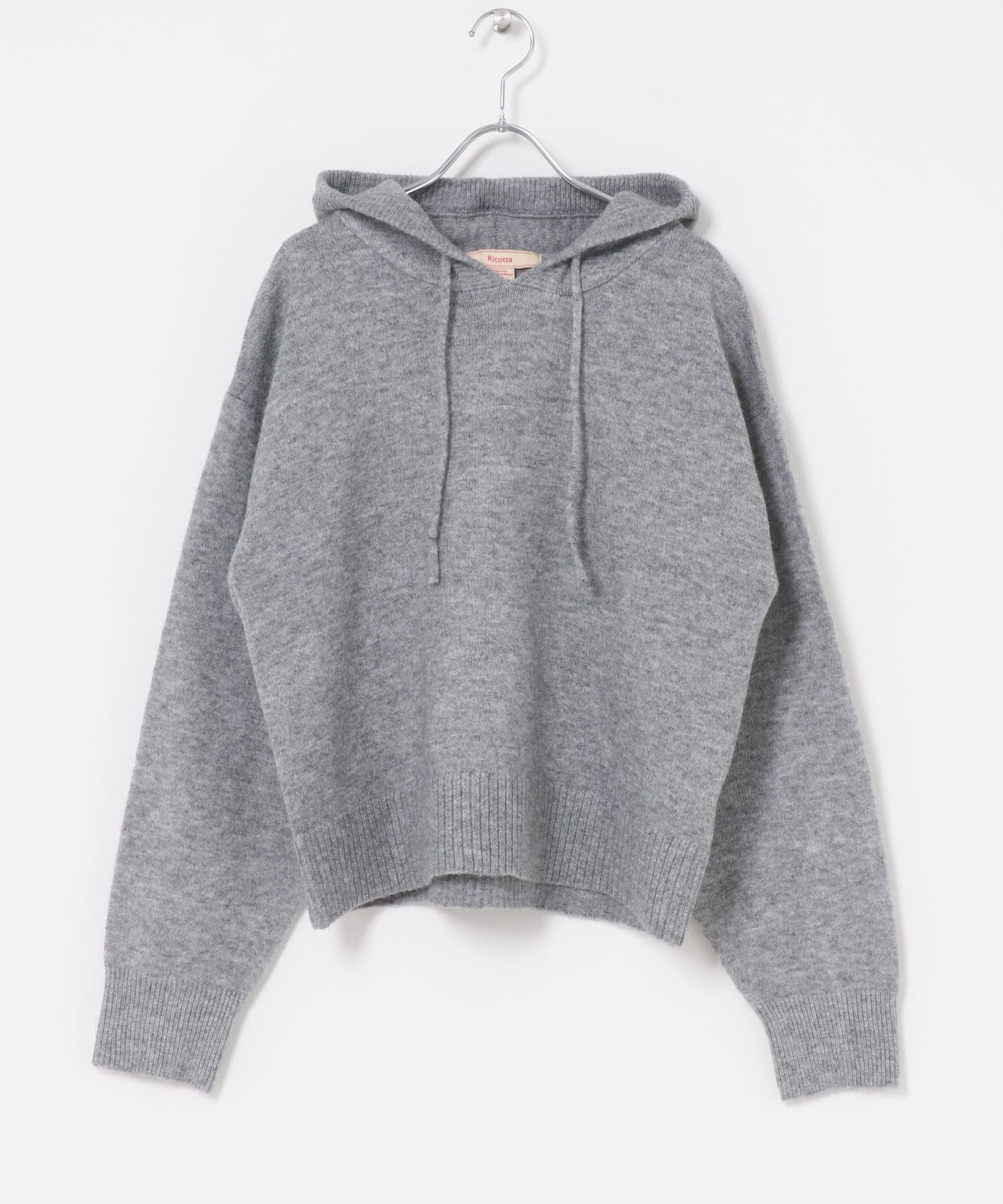 FORK&SPOON　Ricotta ニットフーディ GRAY 1