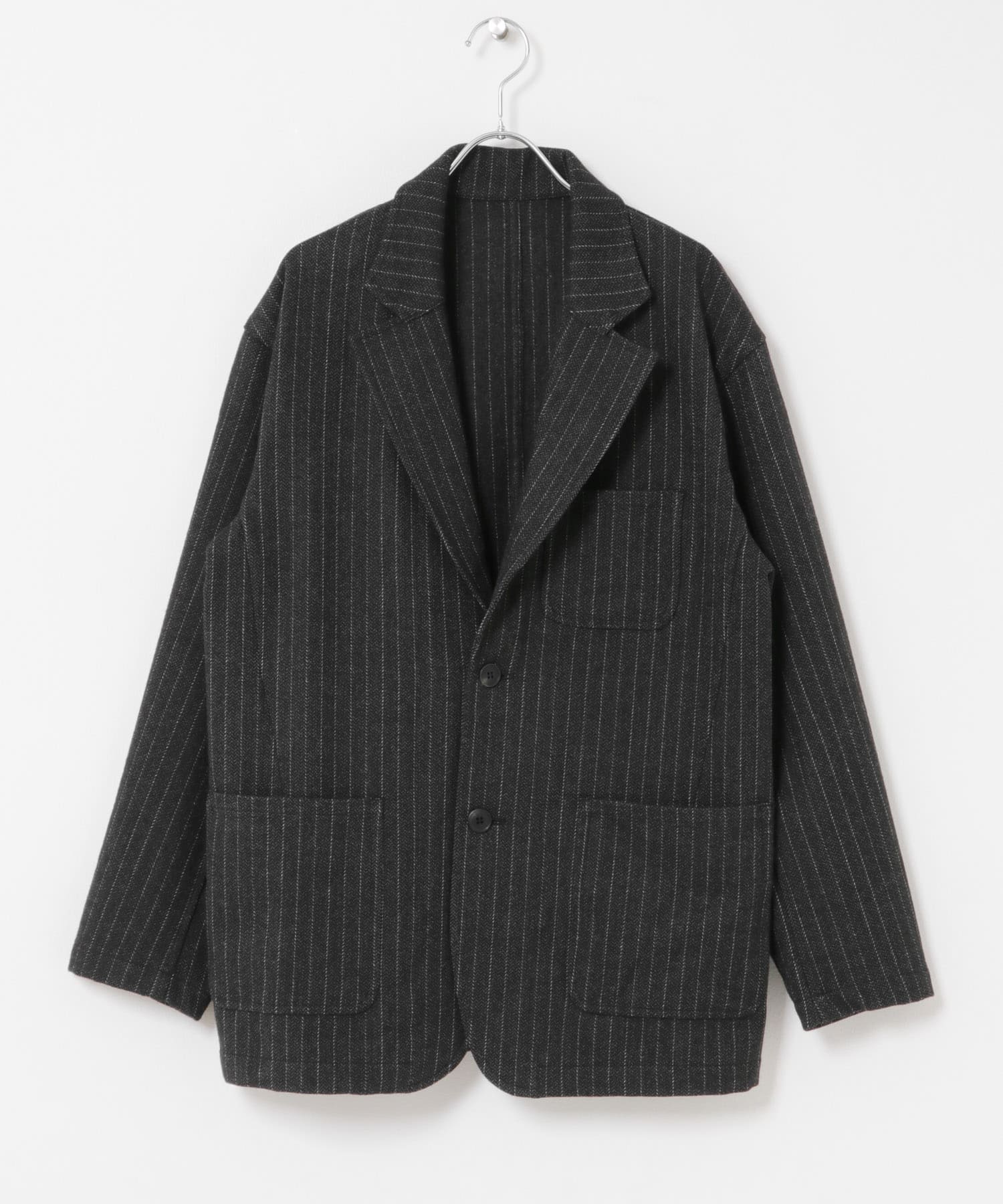 FORK&SPOON　ブラッシュドジャケット STRIPE 1