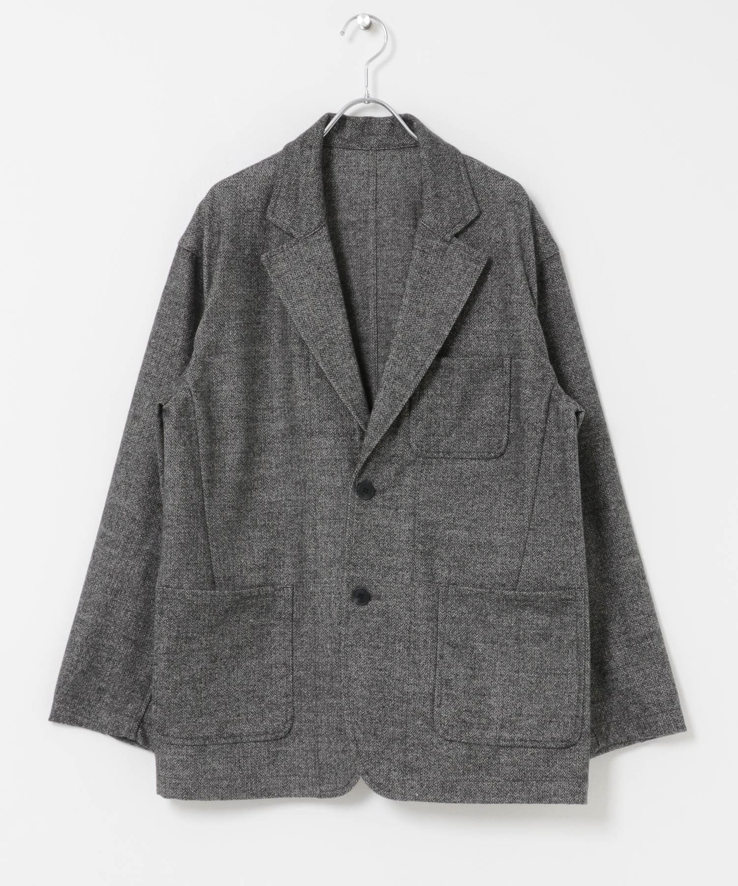 FORK&SPOON　ブラッシュドジャケット GRAY 1