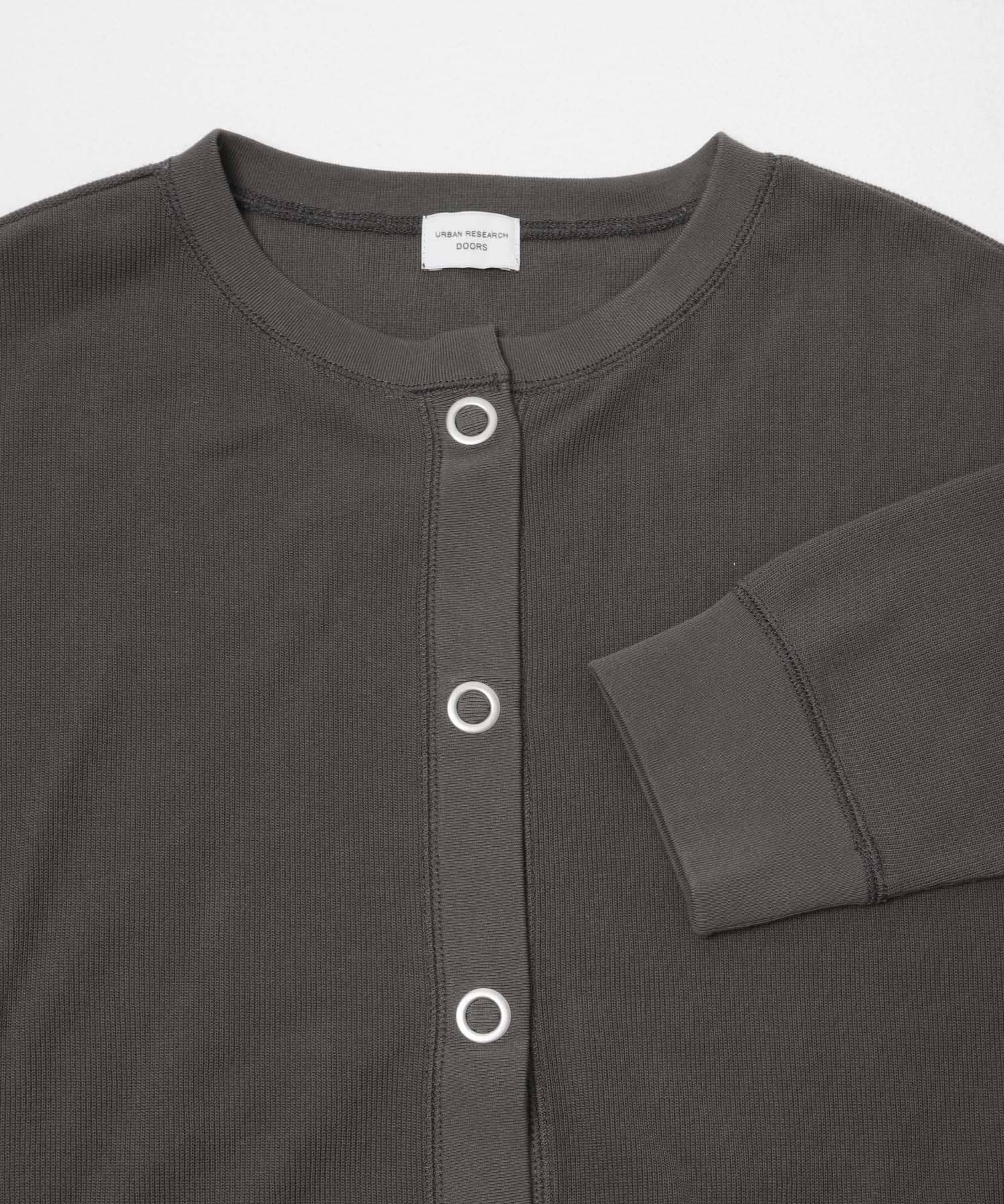 ライトタックフライスカーディガン CHARCOAL Free