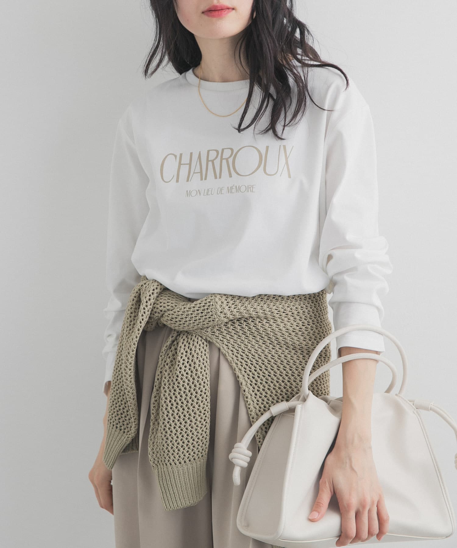 ロゴプリントロングスリーブTシャツ