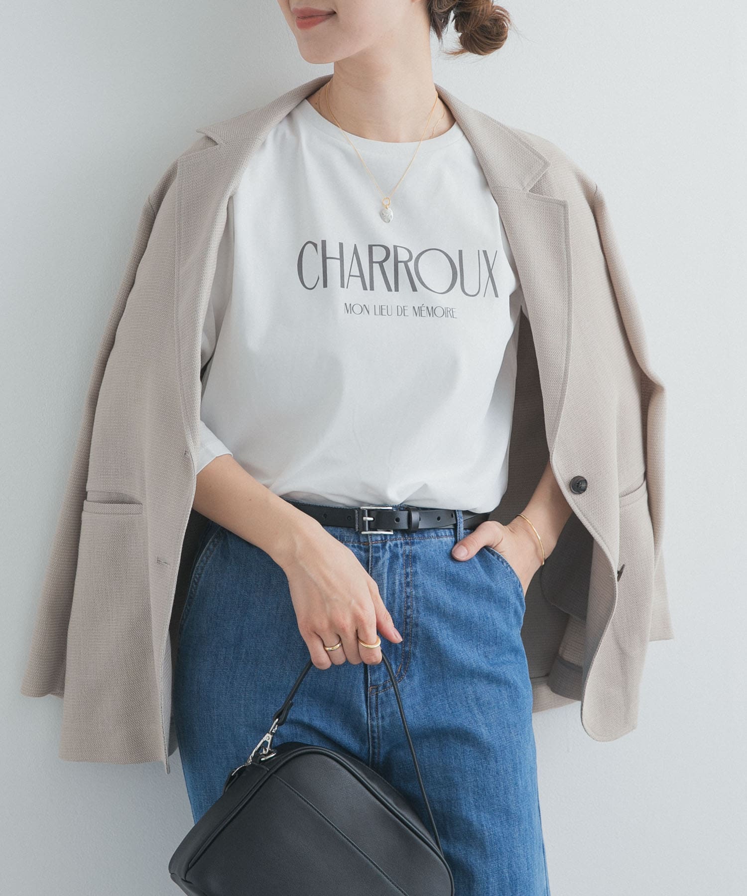 ロゴプリントロングスリーブTシャツ