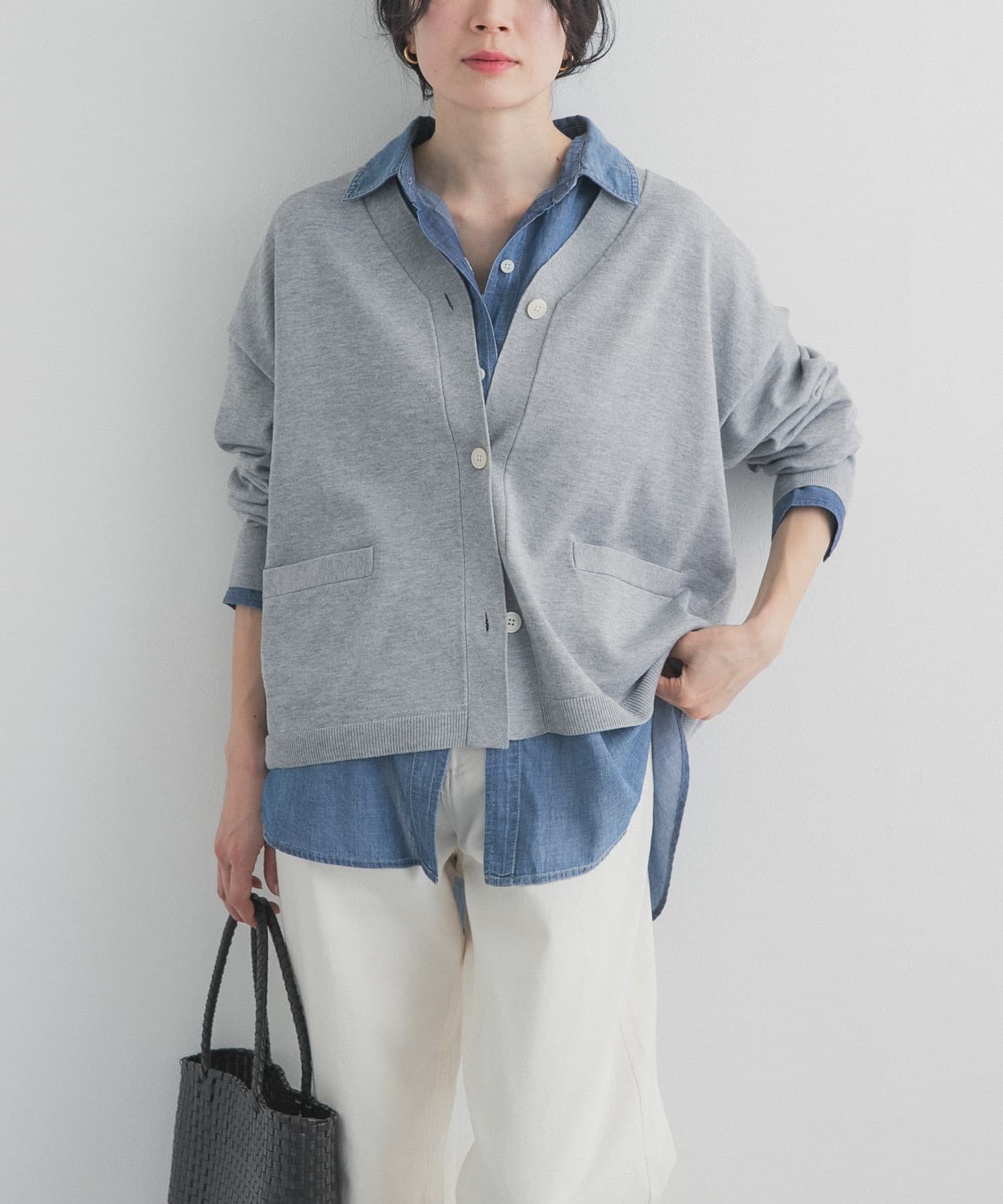 ウォッシャブルブライトカーディガン