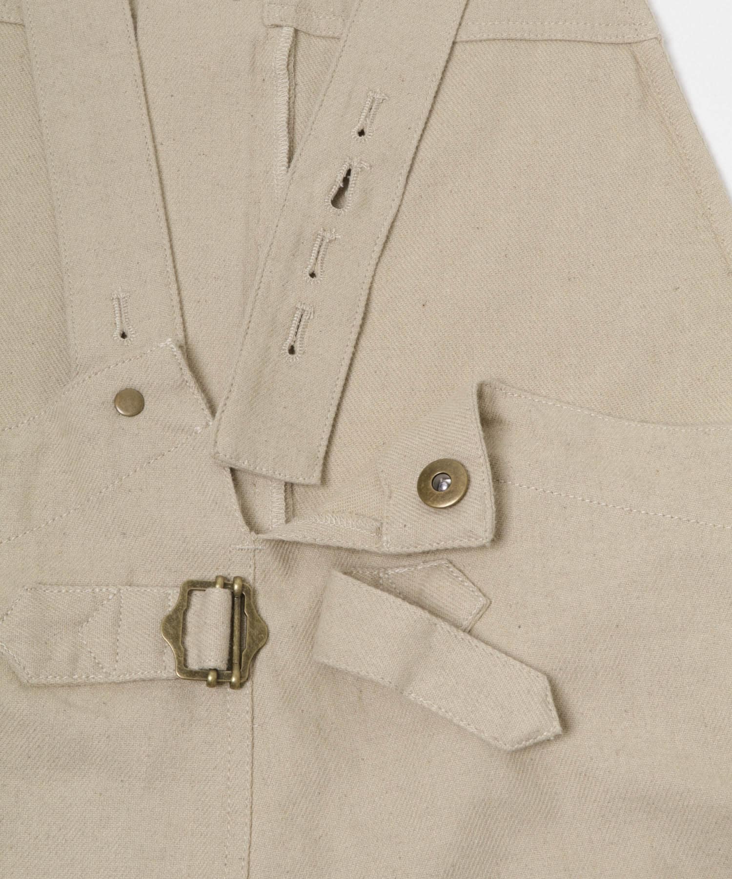 フロントZIPサロペット NATURAL S