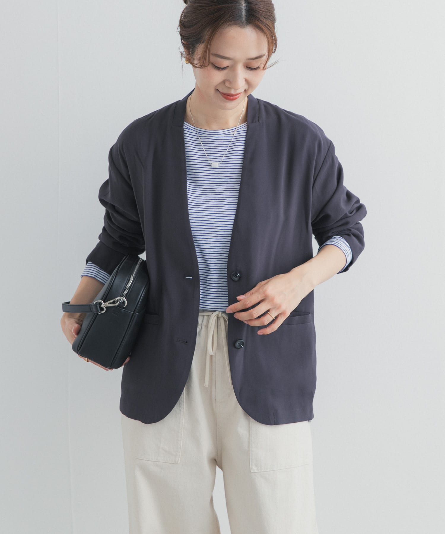 ノーカラージャケット