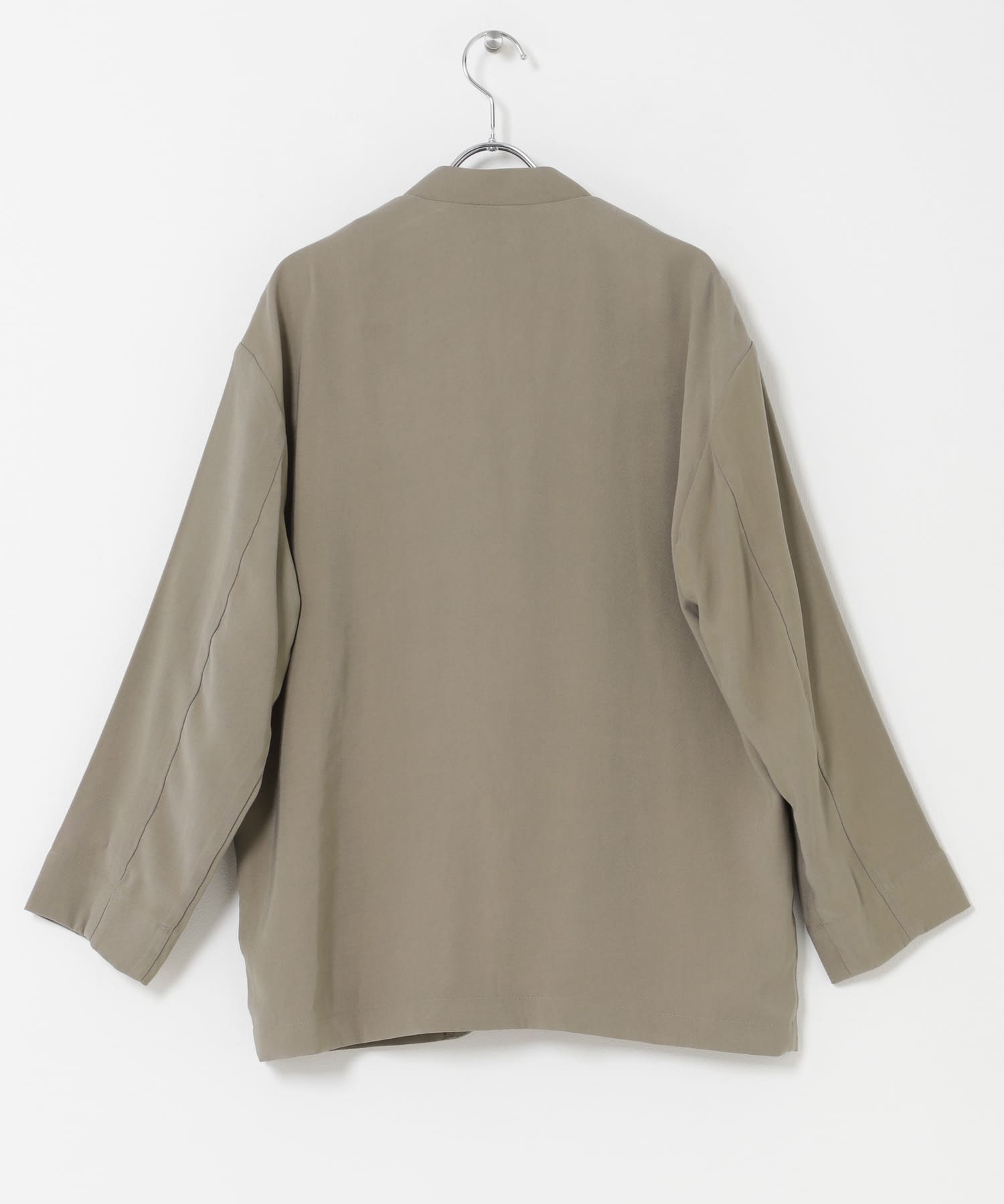 ノーカラージャケット GREIGE Free