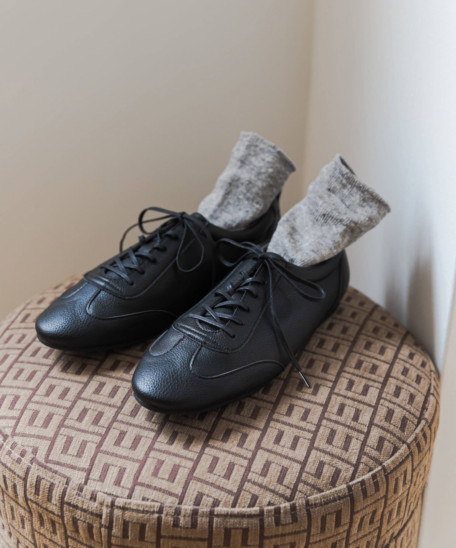 ライトウェイトレースアップシューズ BLACK 36