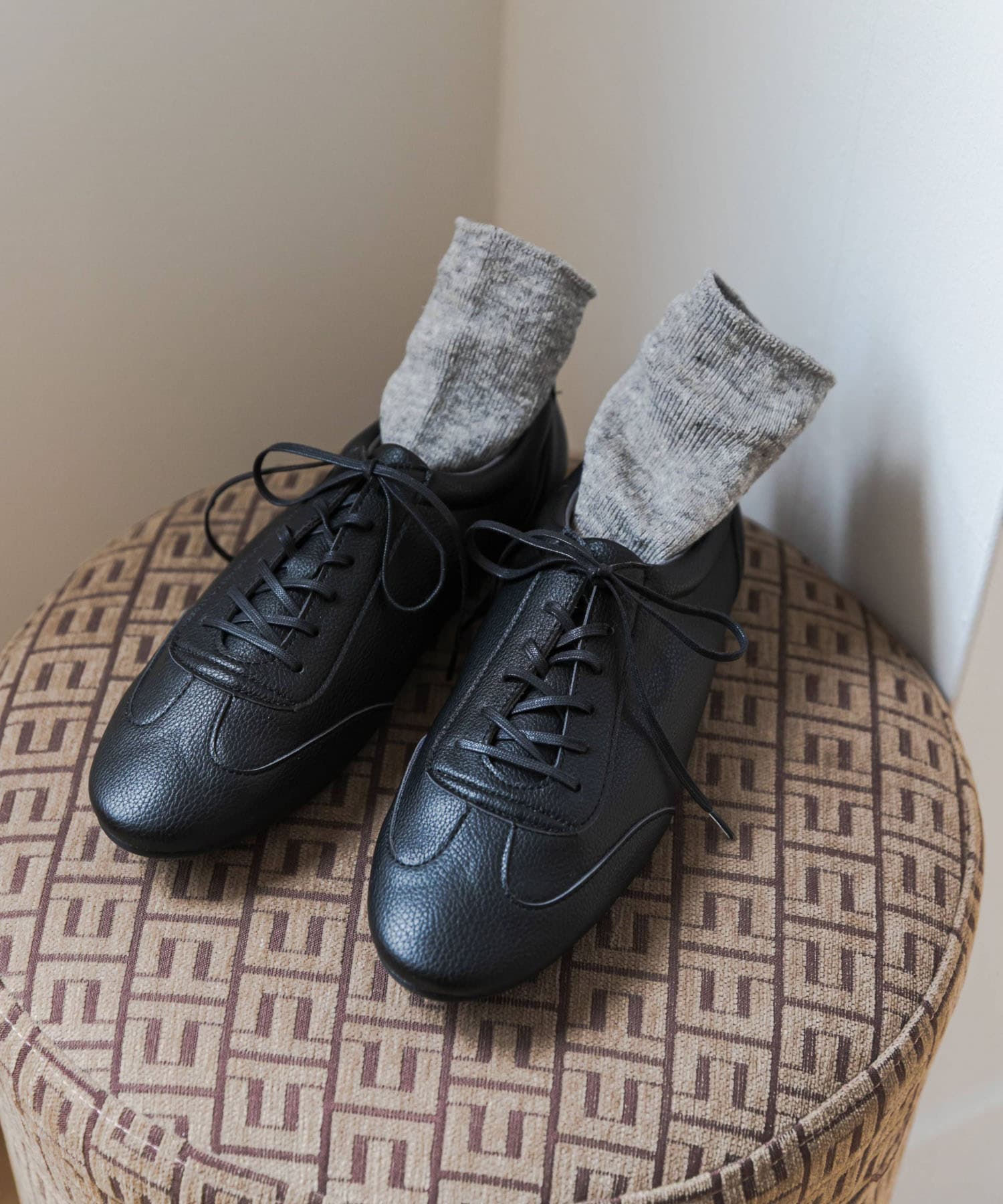 ライトウェイトレースアップシューズ BLACK 36