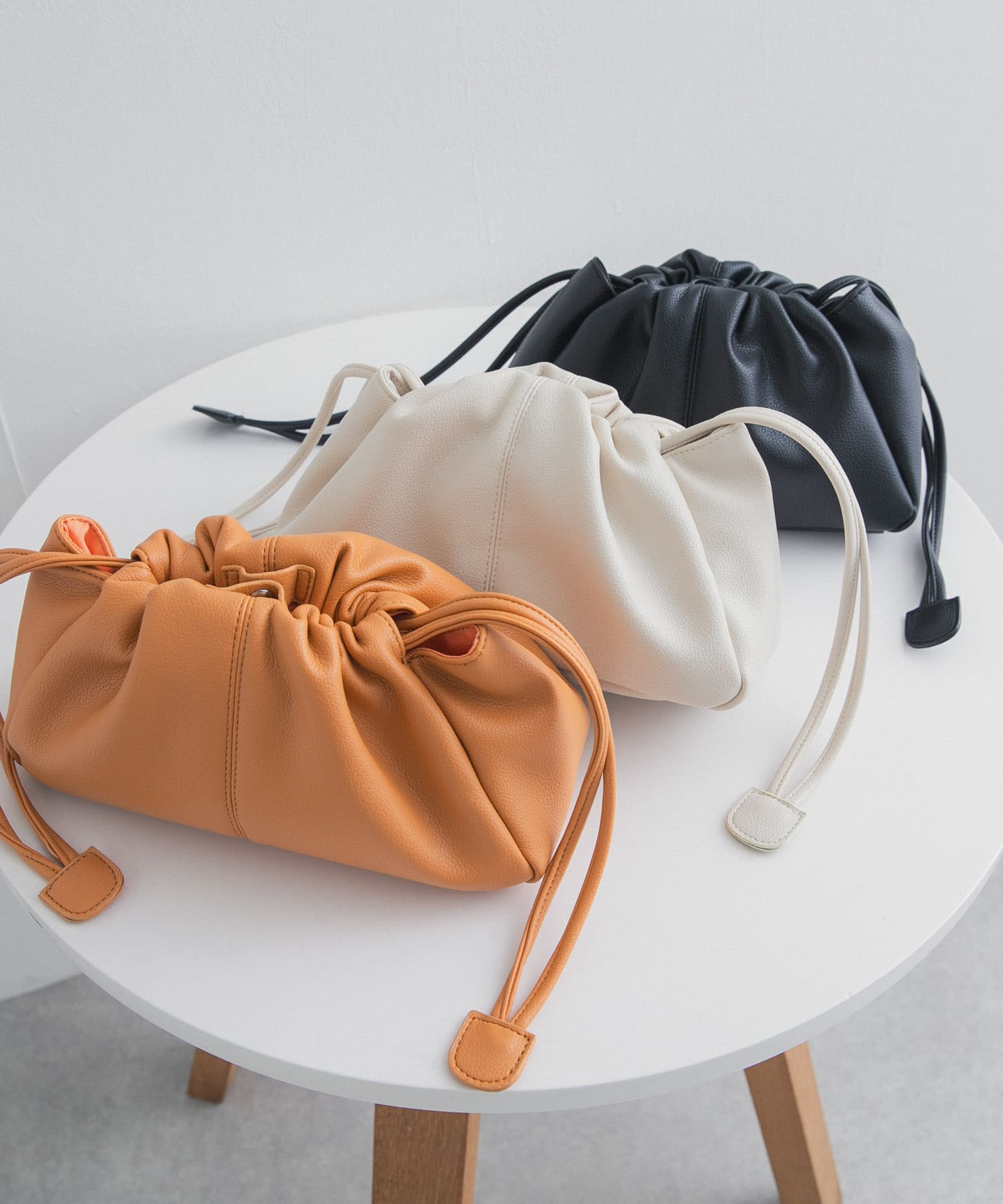 2way巾着ショルダー IVORY One