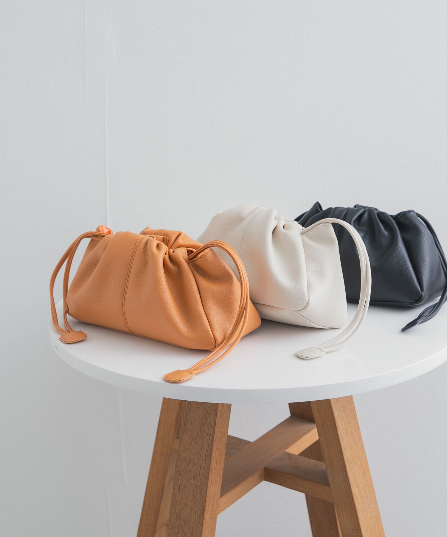 2way巾着ショルダー IVORY One