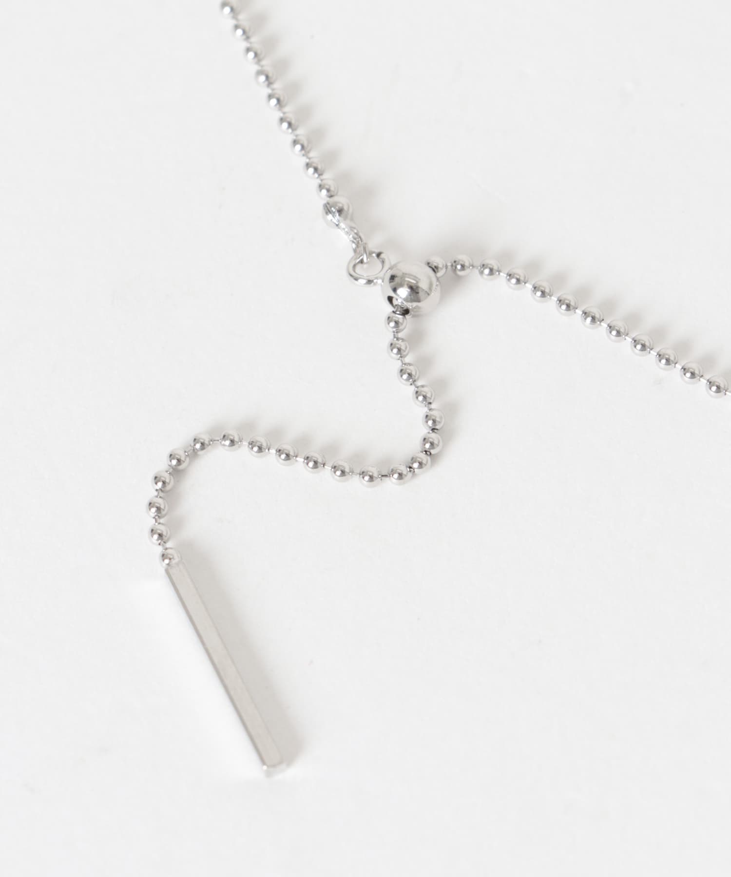 ボールチェーンスライドネックレス SILVER One