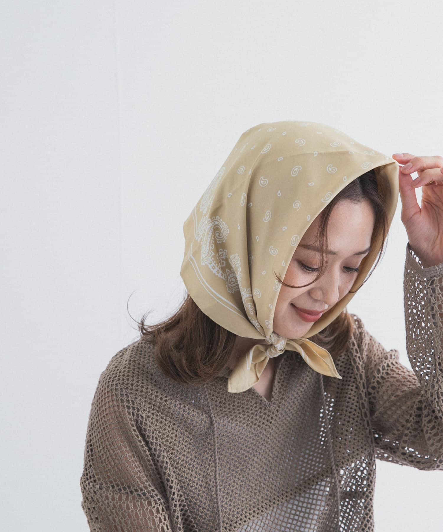 大判ペイズリースカーフ