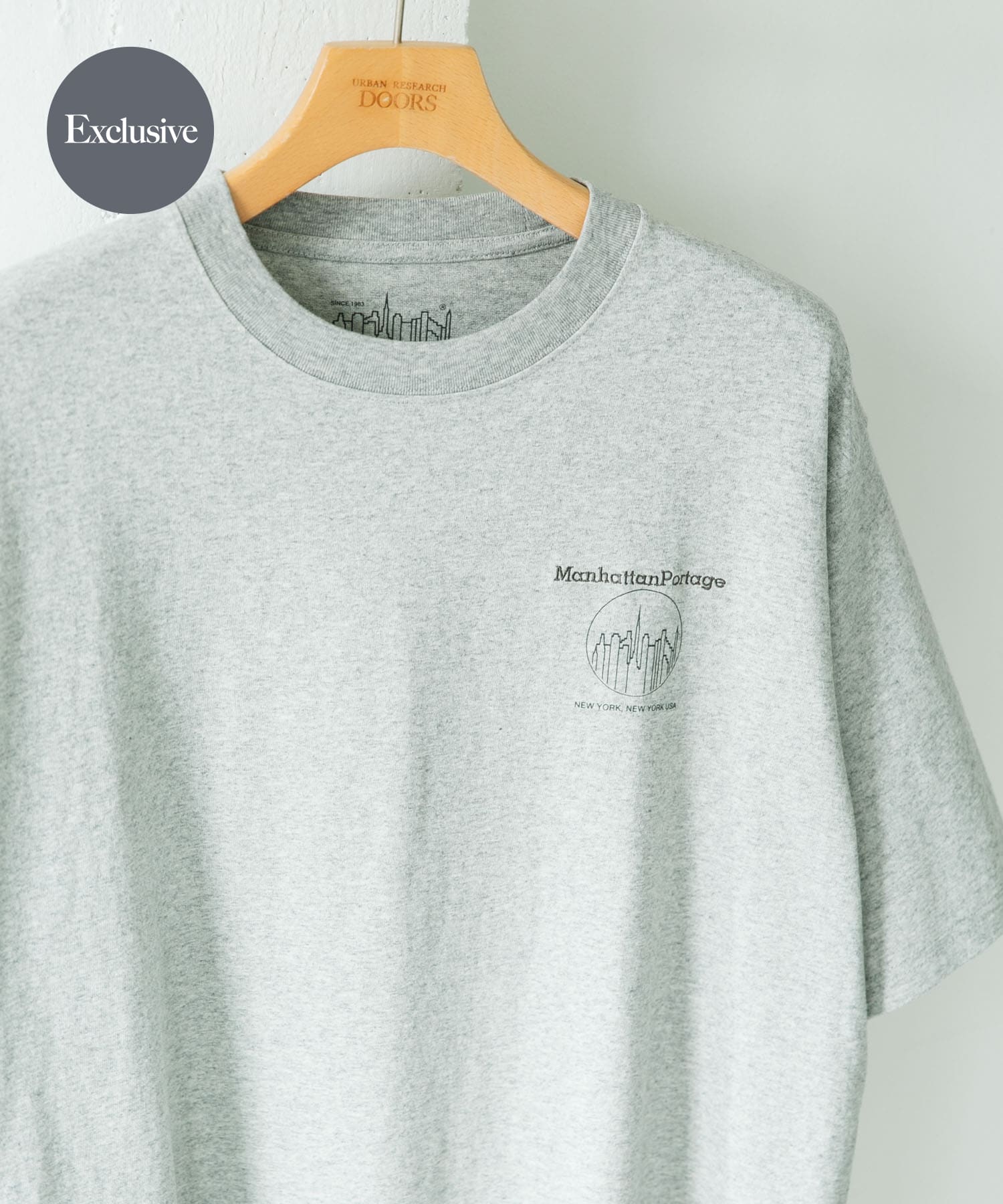 『別注』MANHATTAN PORTAGE×DOORS　1ポイント プリントTシャツ