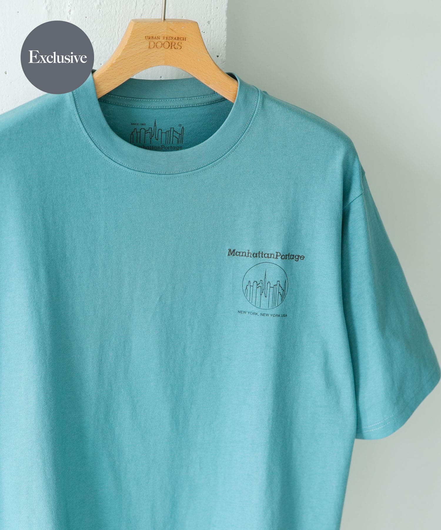 『別注』MANHATTAN PORTAGE×DOORS　1ポイント プリントTシャツ