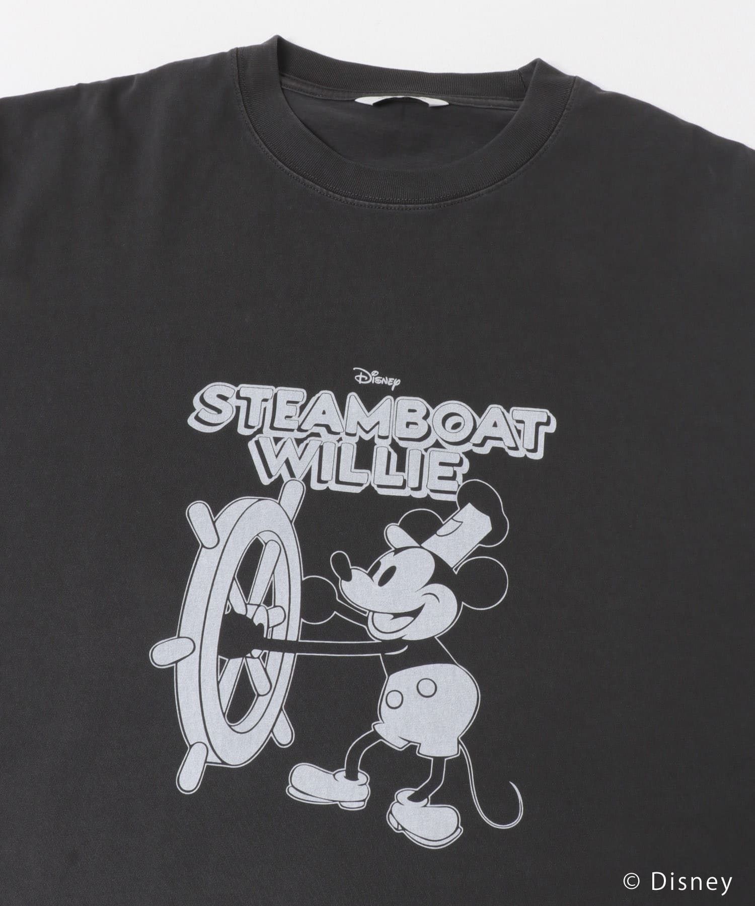 別注/Disney/プリントTシャツ CHARCOAL M