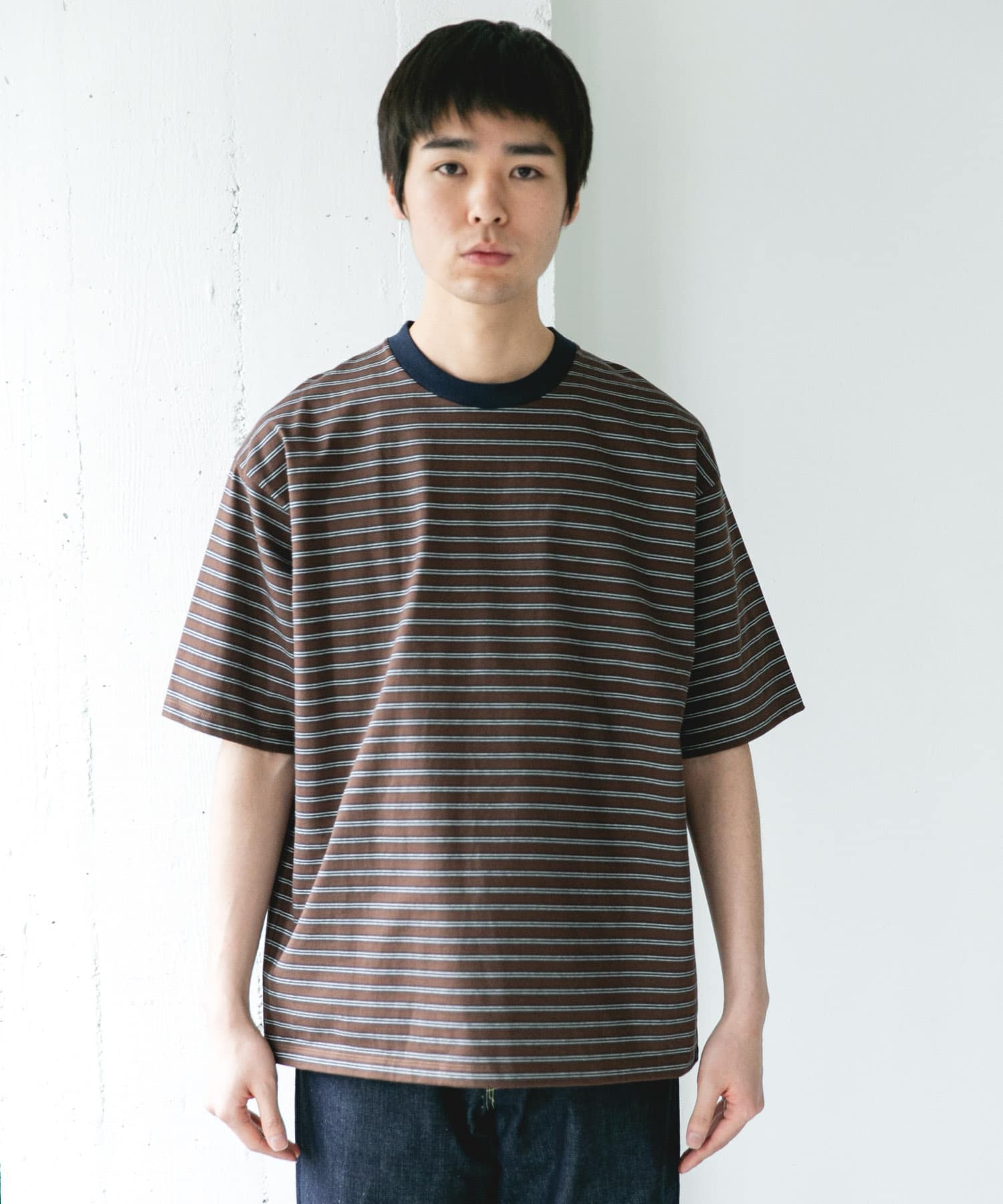 プレーティングマルチボーダーTシャツ(M OFF×CCL): トップス｜URBAN