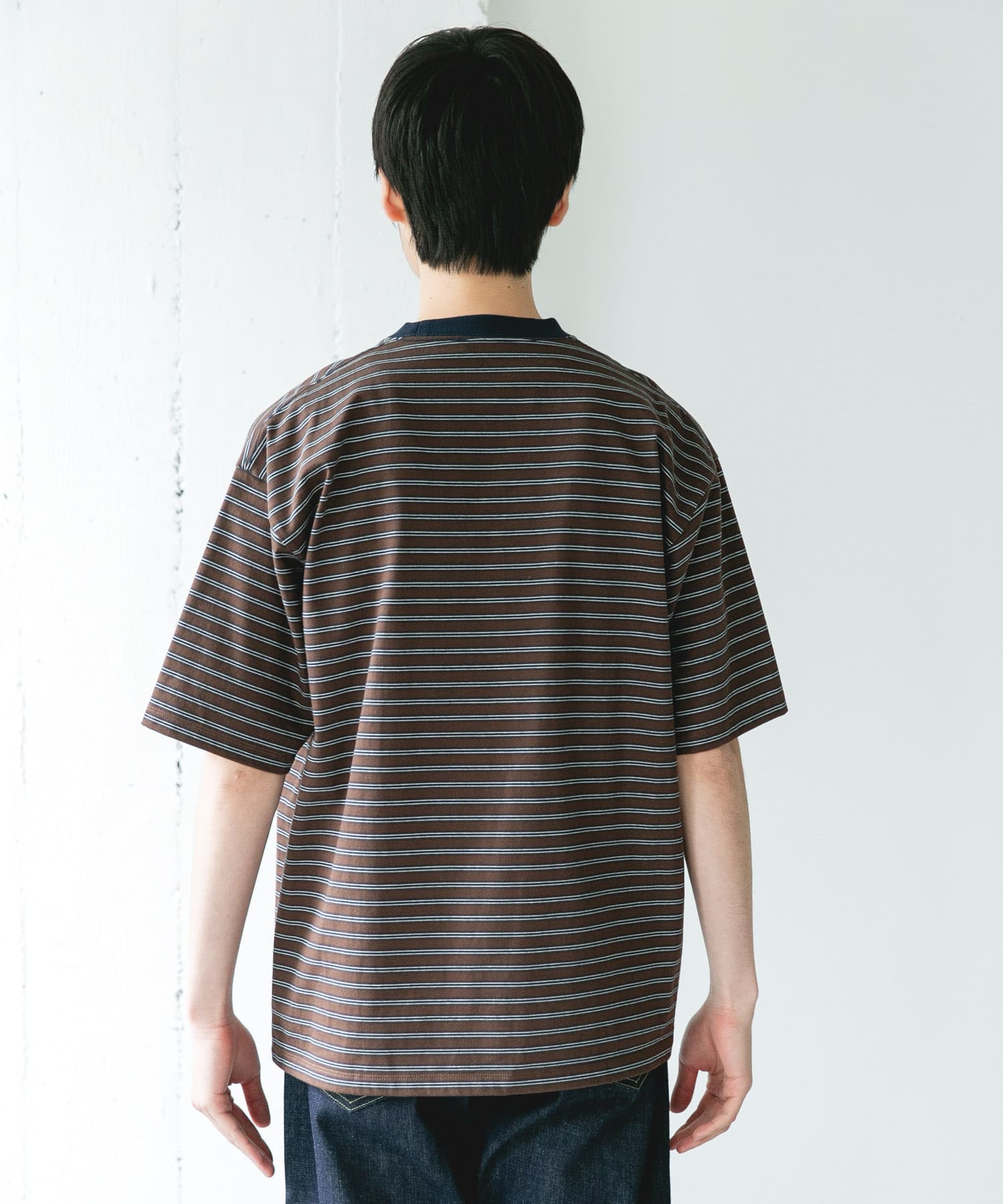 プレーティングマルチボーダーTシャツ(M OFF×CCL): トップス｜URBAN